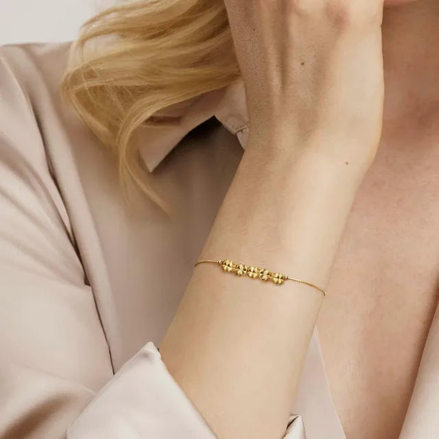 Nomination 241303/003 Armonica Bracelet Four Leaf Clover Gold Plating