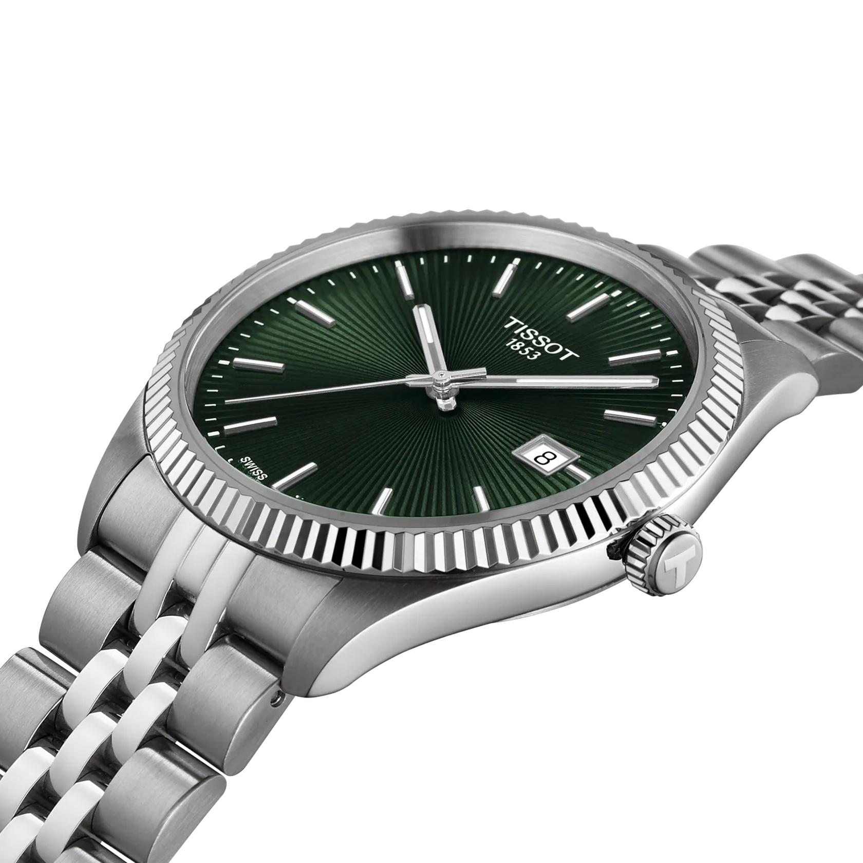 Tissot T156.410.11.091.00 Ballade 40mm Watch with Green Dial