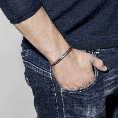 Nomination 026420/014 Men's Hazelnut Leather Bracelet