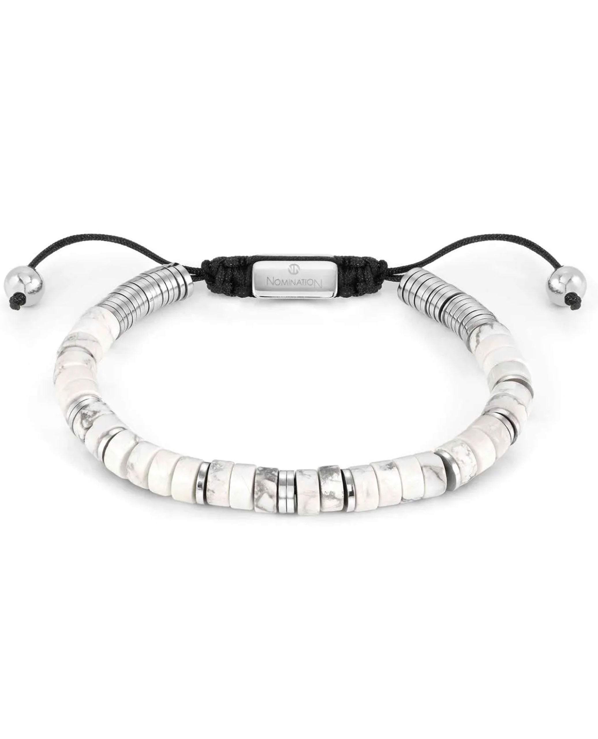 Nomination 027925-085 Instinct Style Beaded Bracelet - White Howlite