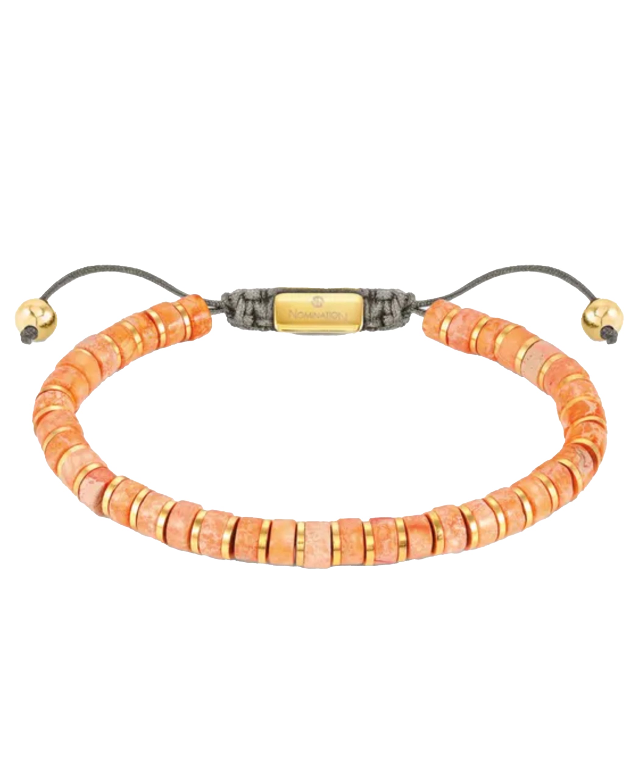 Nomination 027927/086 Instinct Style Bracelet- Orange Jasper