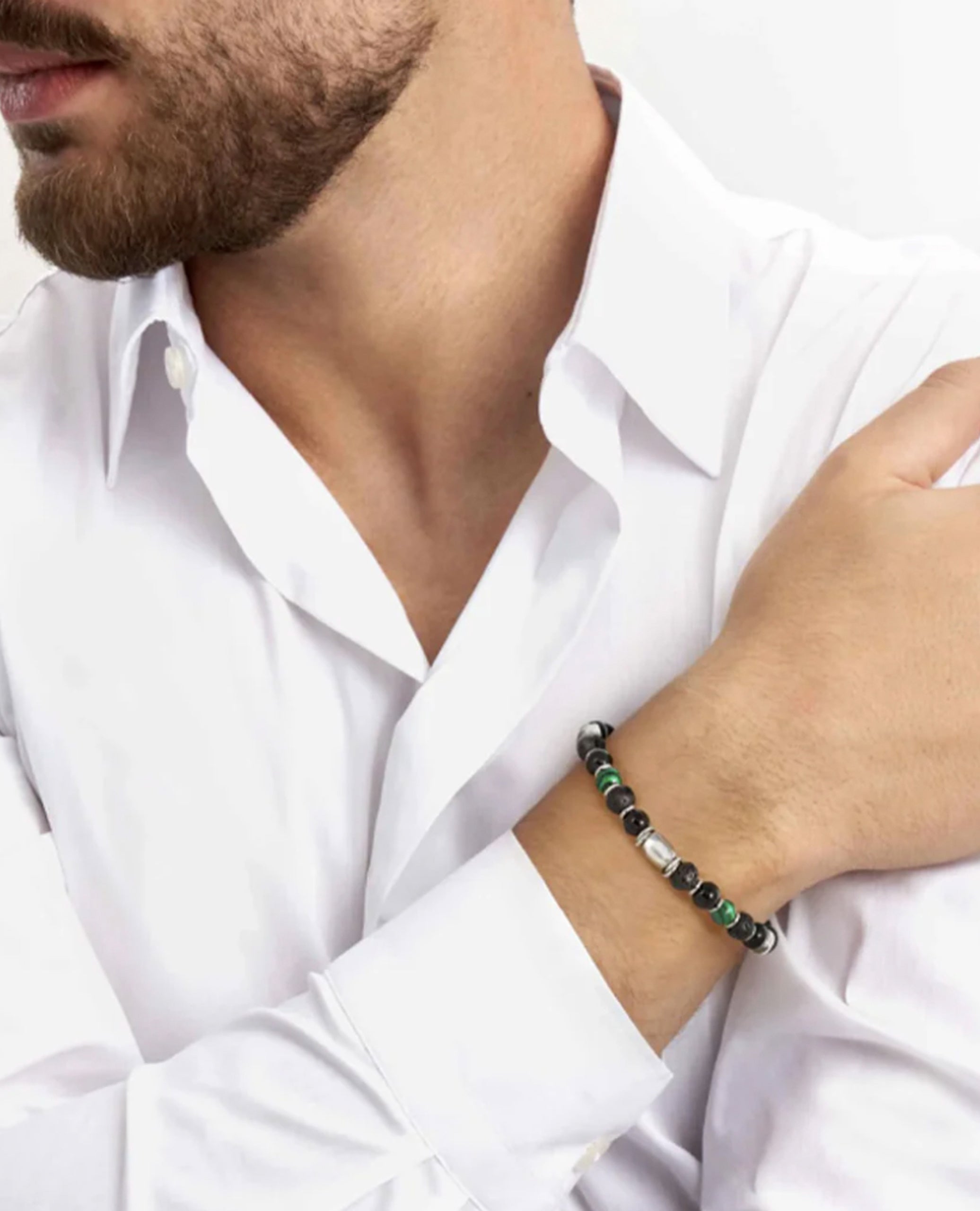 Nomination 027930/081 Instinct Style Stones Bracelet- Gray Jasper