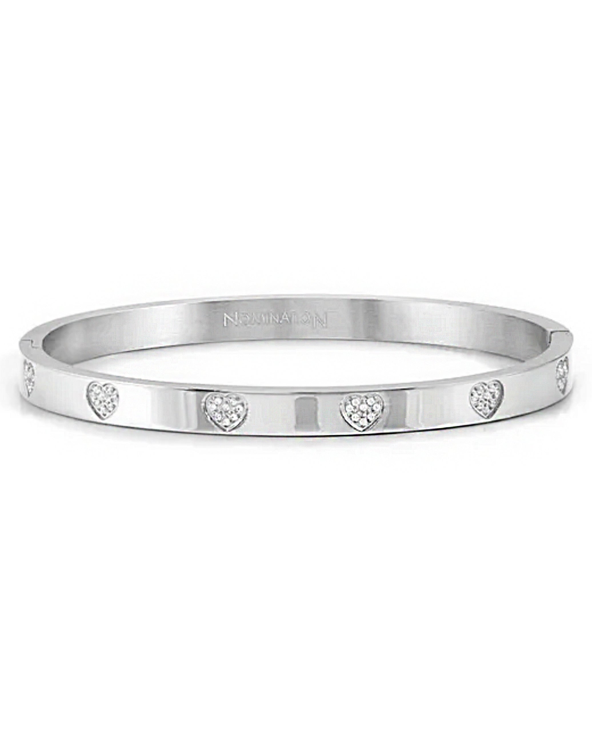 Nomination 029512/004 Pretty Bangles Heart Bracelet with CZ