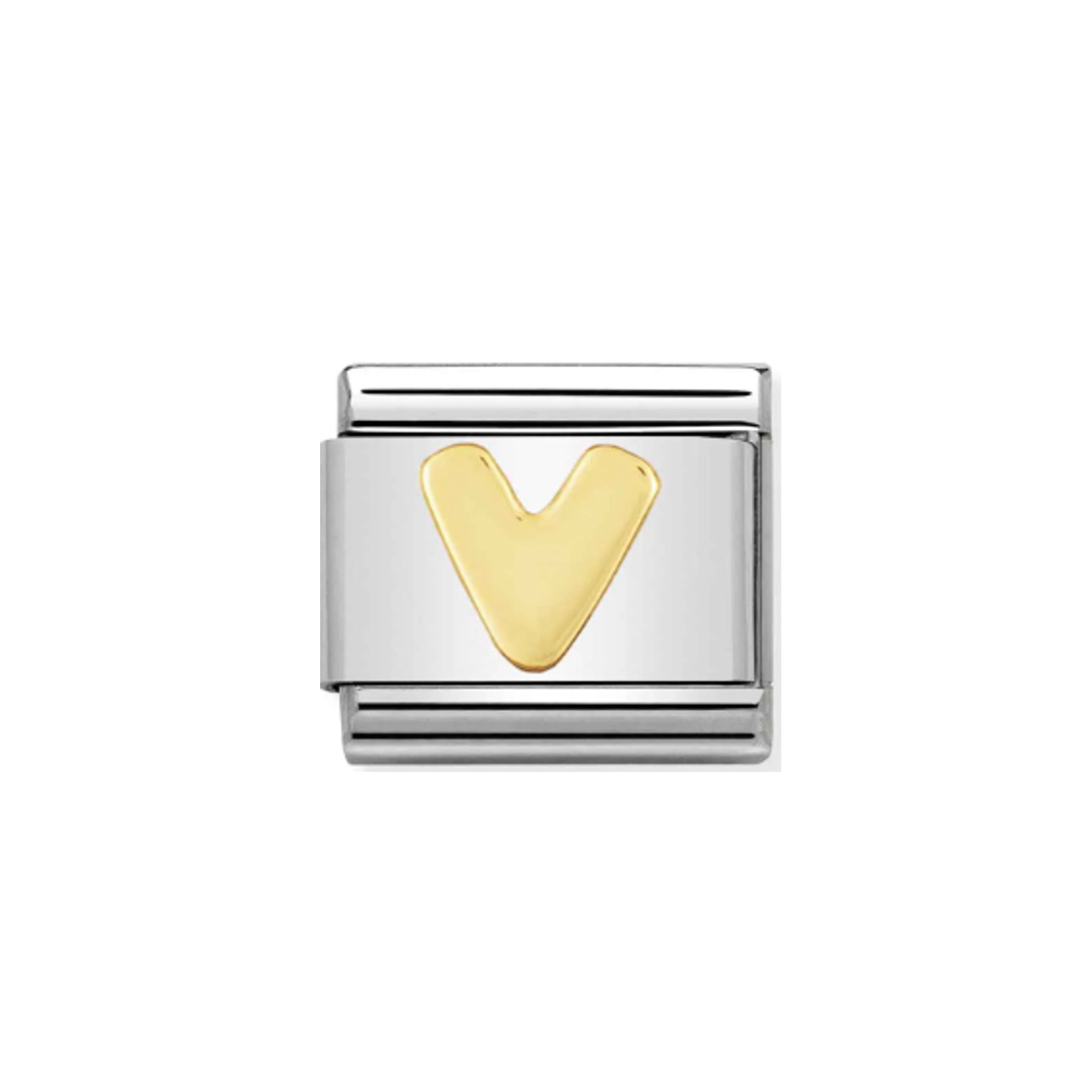 Nomination Composable 030101/22 Letter V Classic Letters
