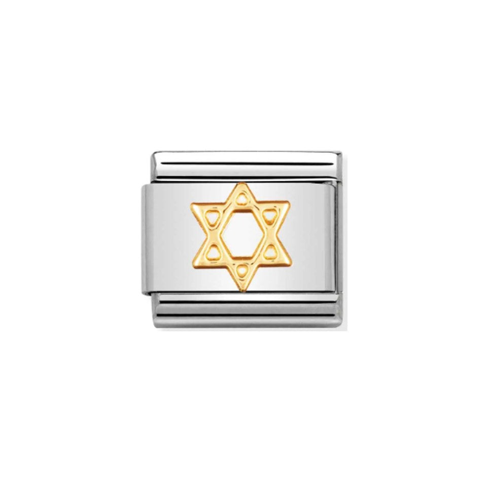 Nomination Composable 030105/05 Star of David 18k Gold