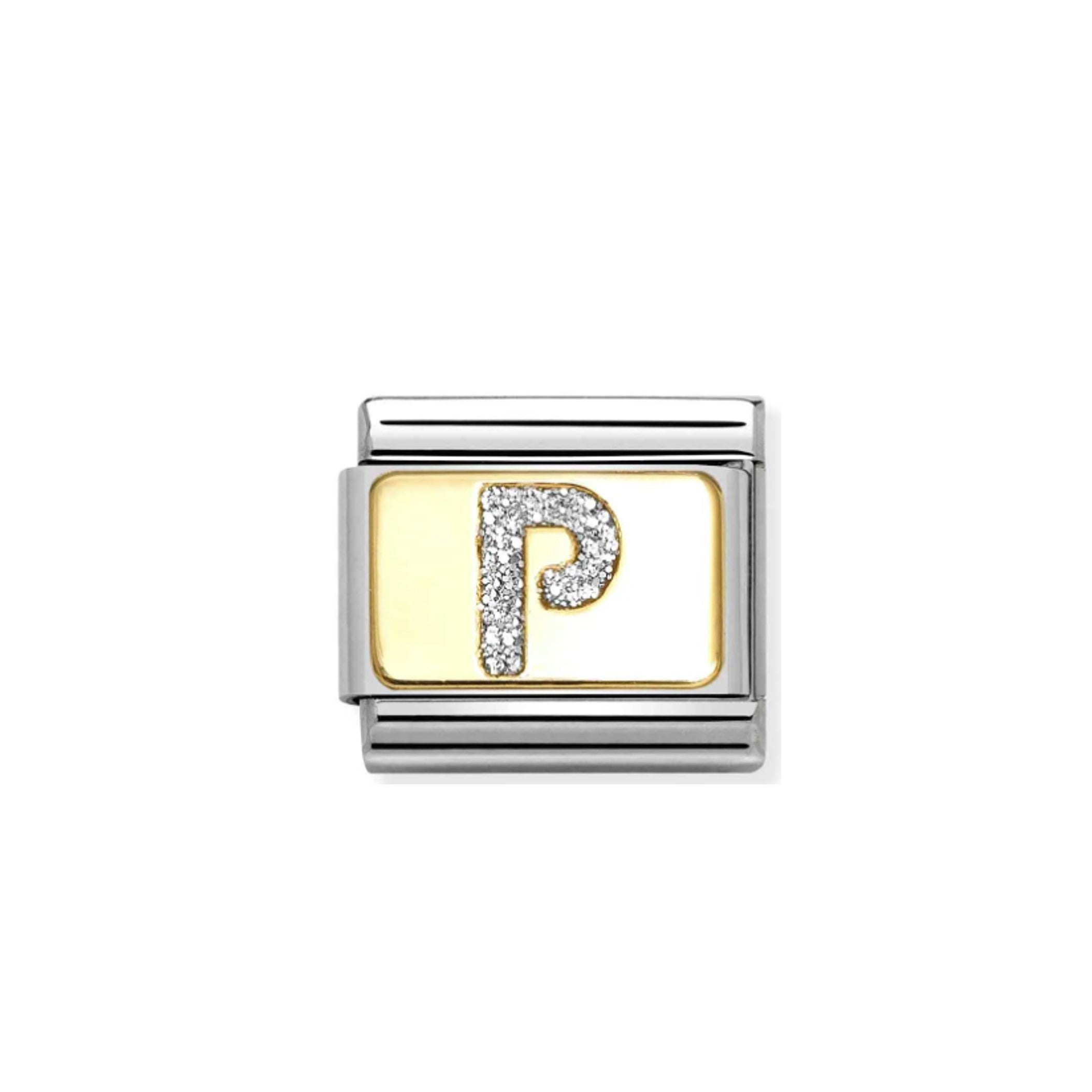 Nomination Composable 030291/16 Glitter Letter P