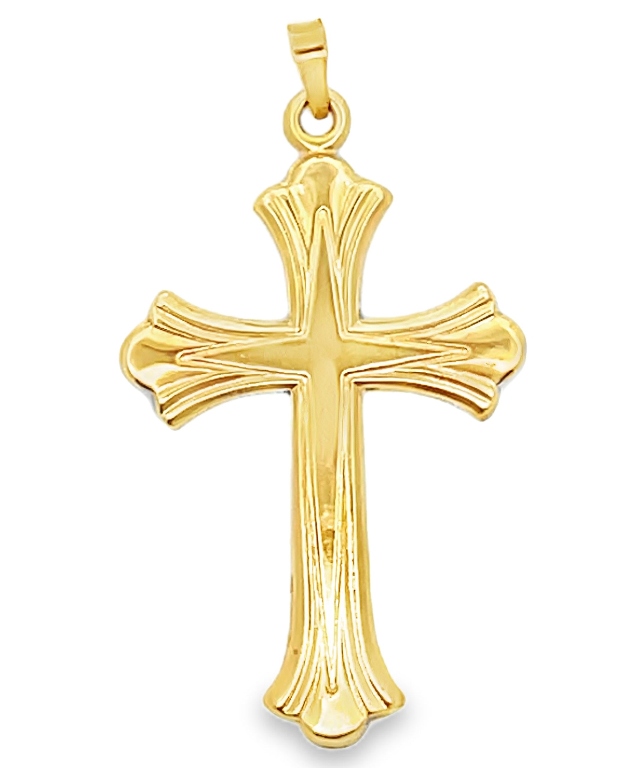 14K Yellow Gold Cross Pendant