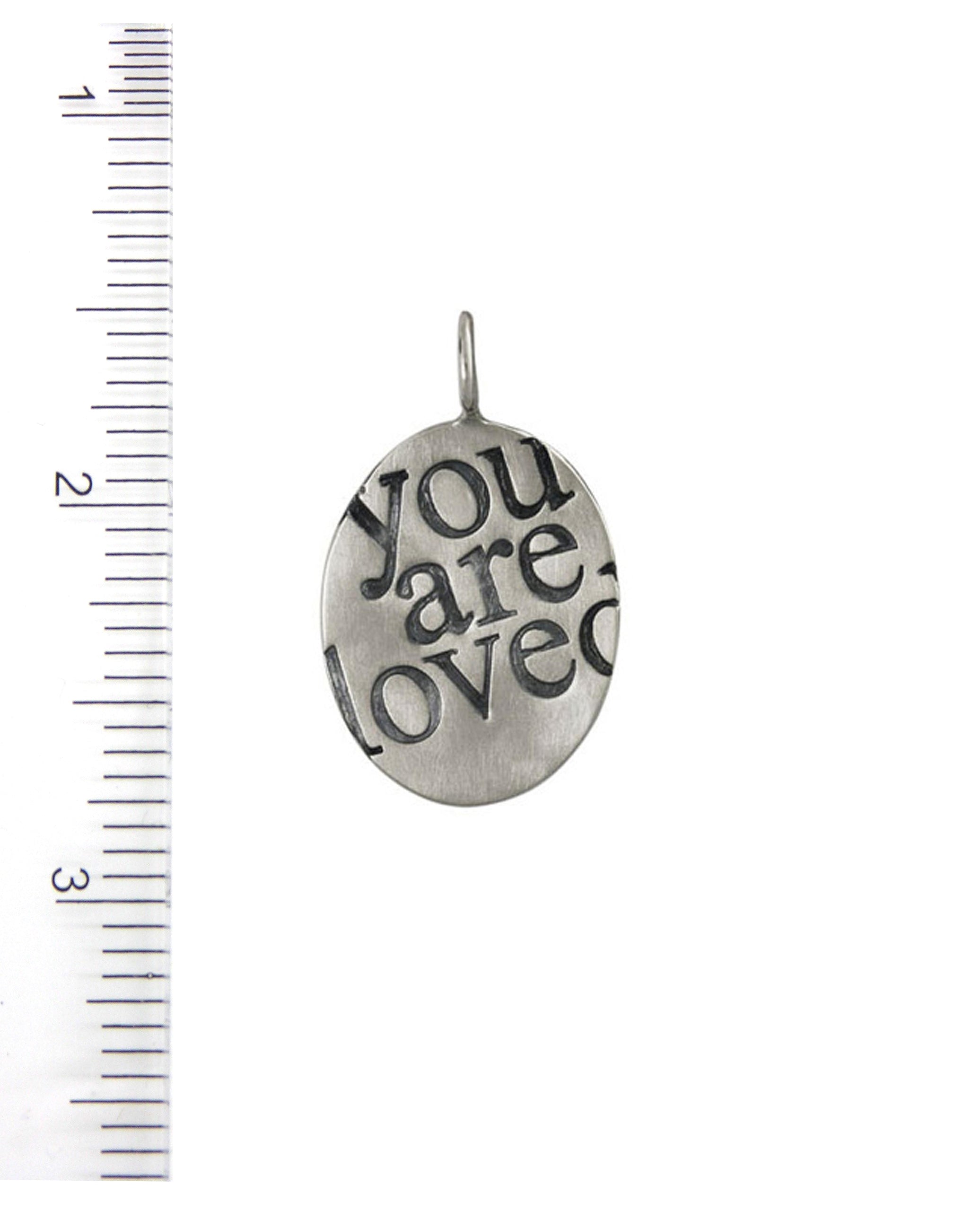 Heather B. Moore 100196 "you are loved" Charm