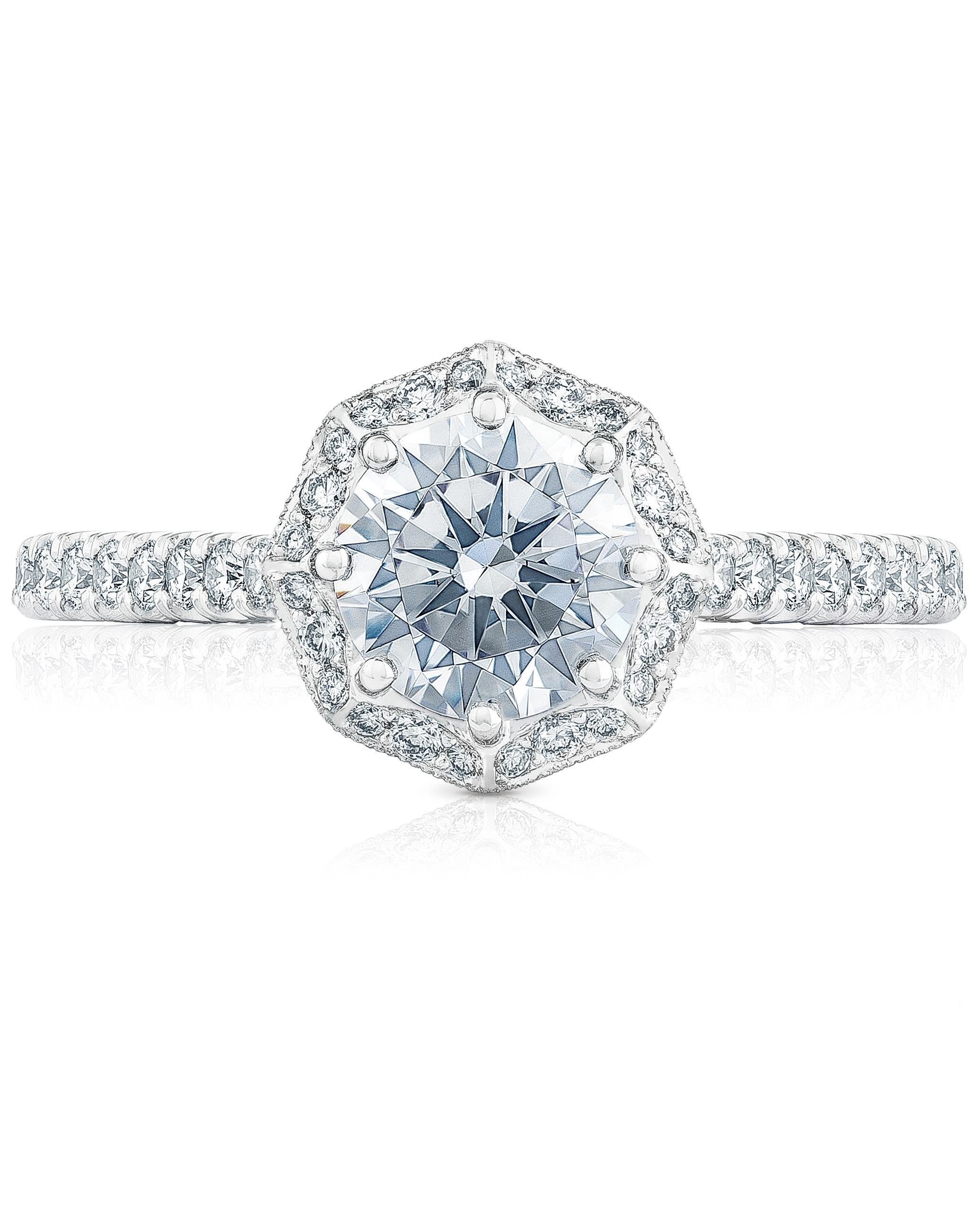 Tacori HT2555 RD6.5W Petite Crescent Engagement Ring