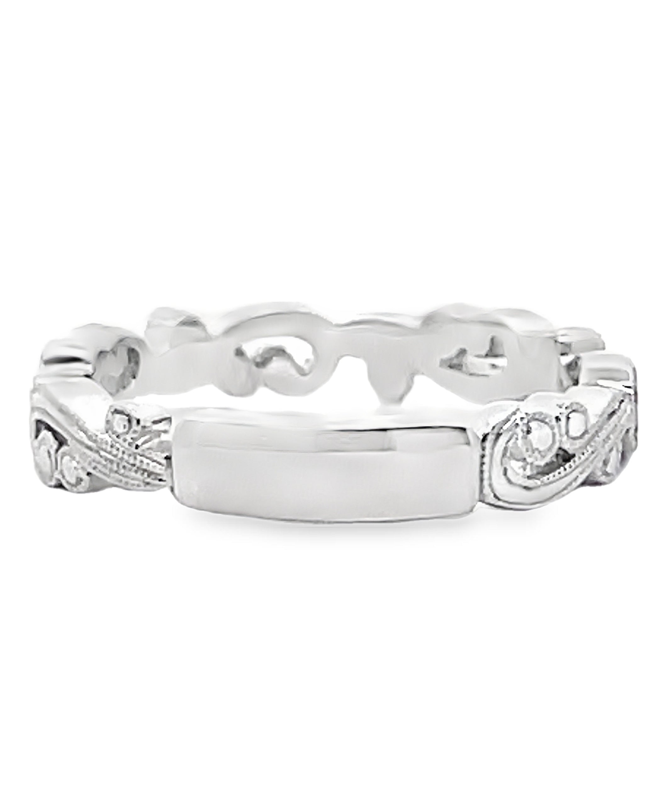 Kirk Kara SS6967-BS1 Angelique 18K White Gold Ring
