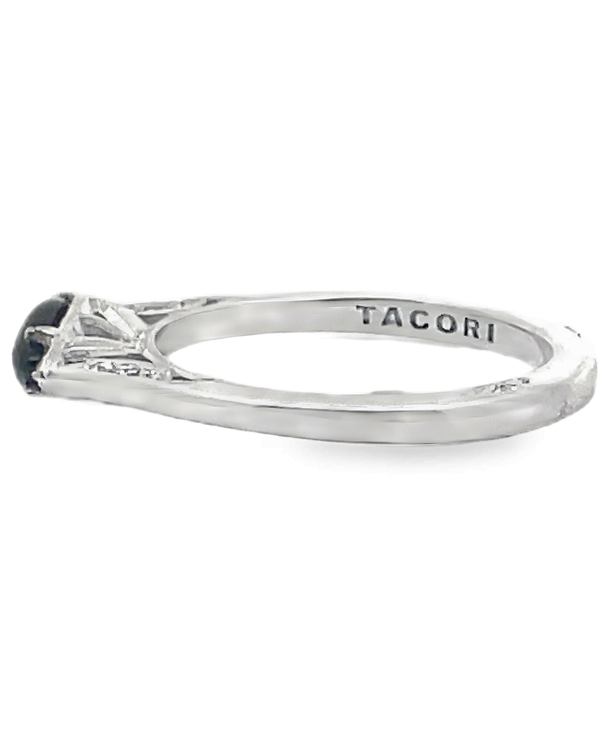 Tacori 2654 Simply Tacori 18k White Gold Ring with Black Onyx