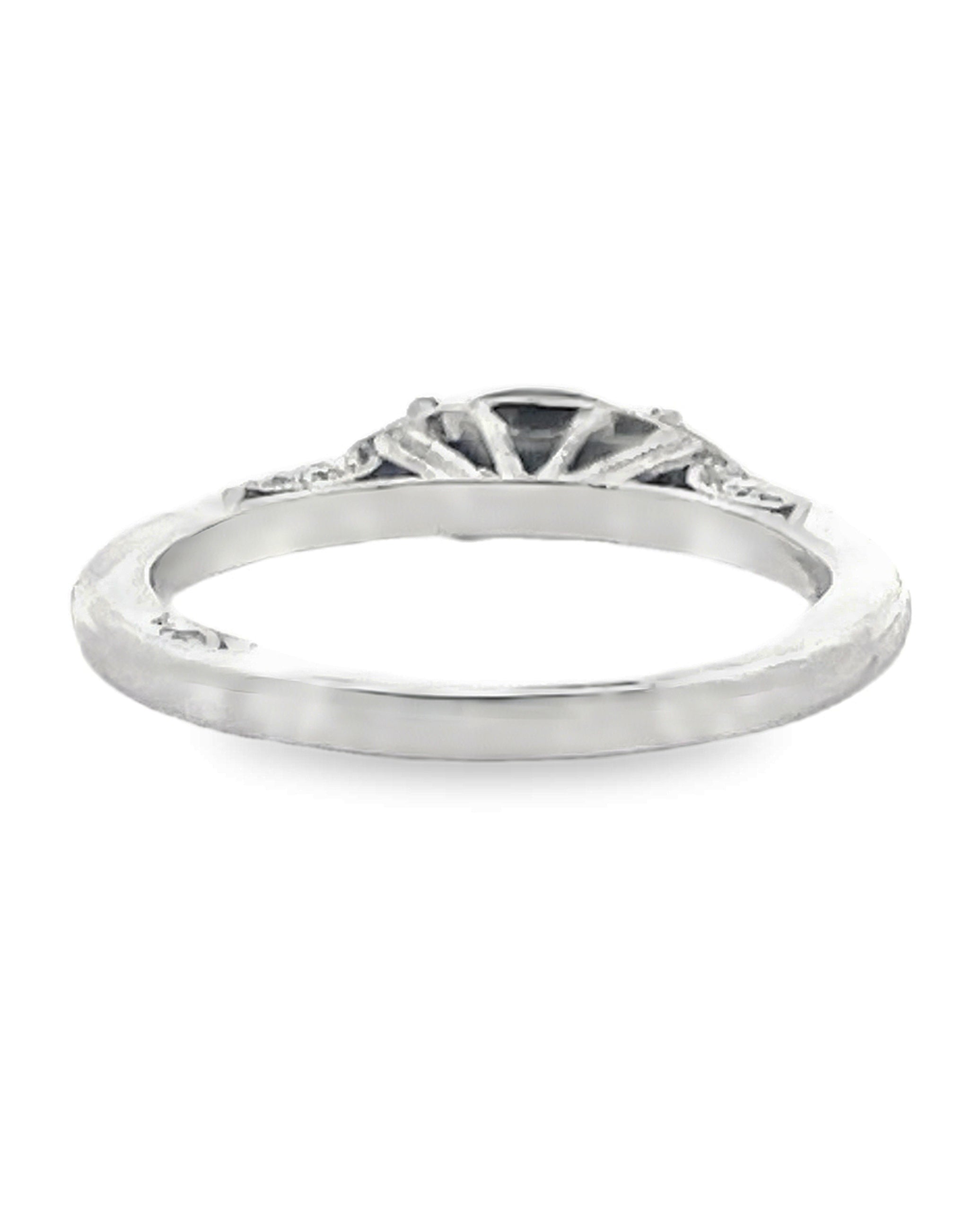 Tacori 2654 Simply Tacori 18k White Gold Ring with Black Onyx