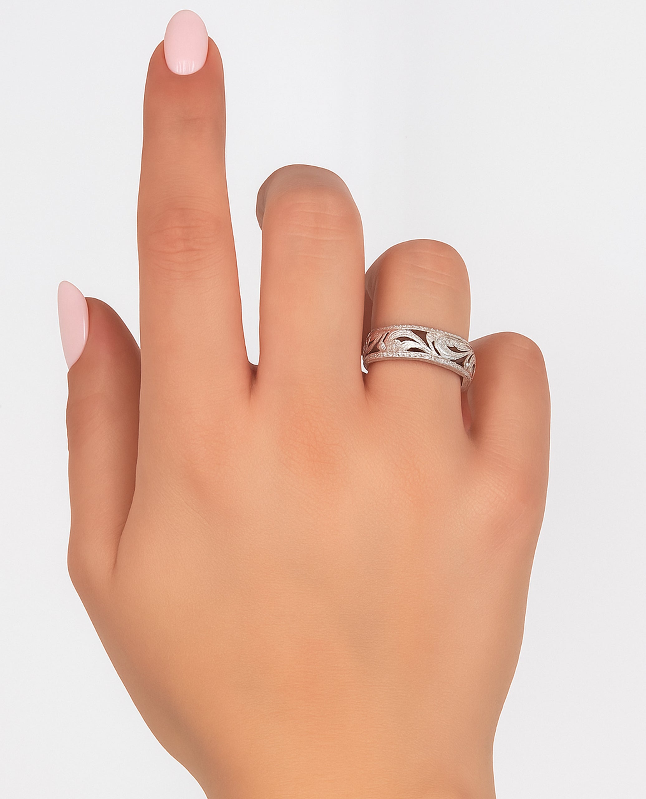 Kirk Kara KF1010DP-B 18K White Gold Angelique Diamond Ring