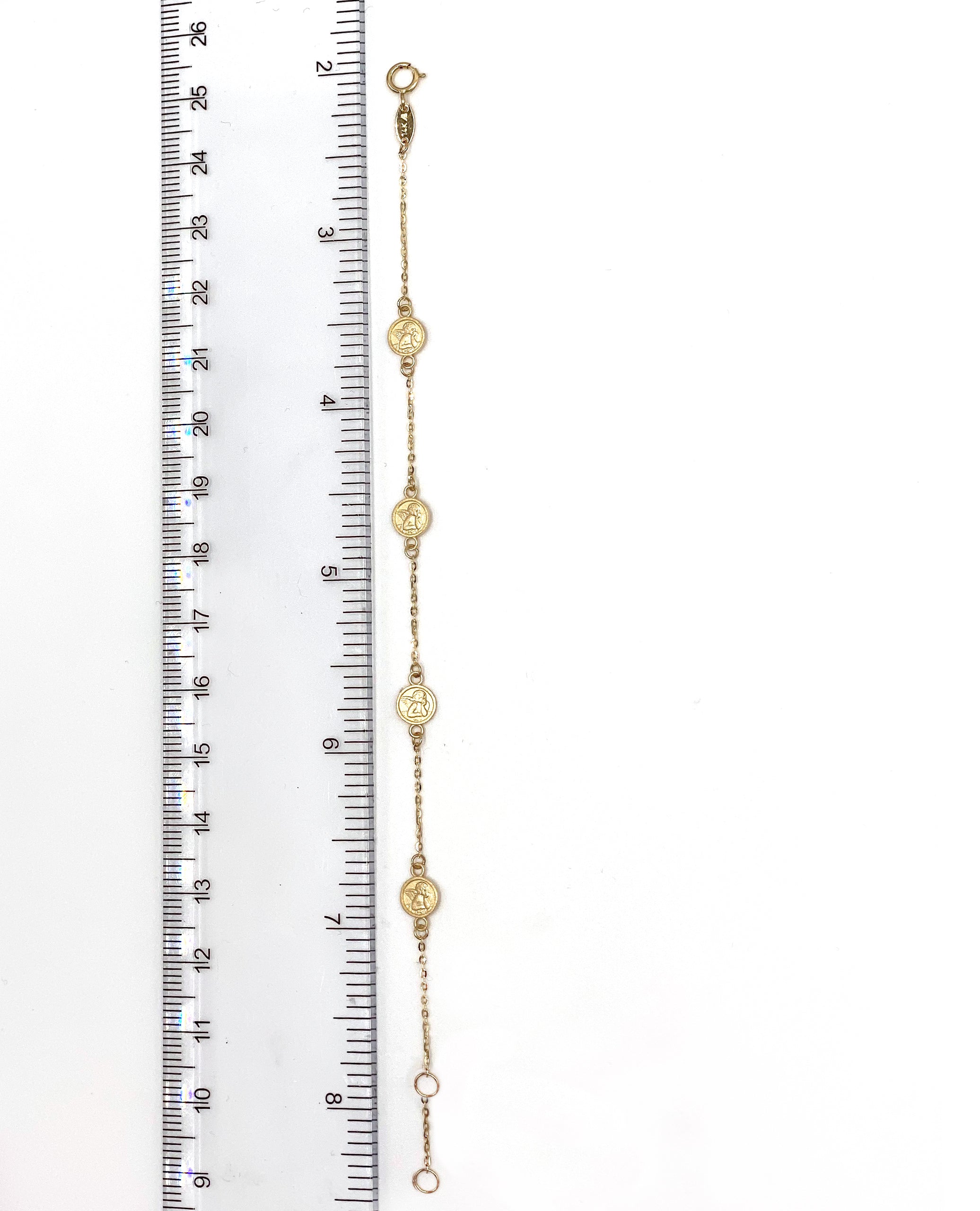 14K Yellow Gold Angel Bracelet