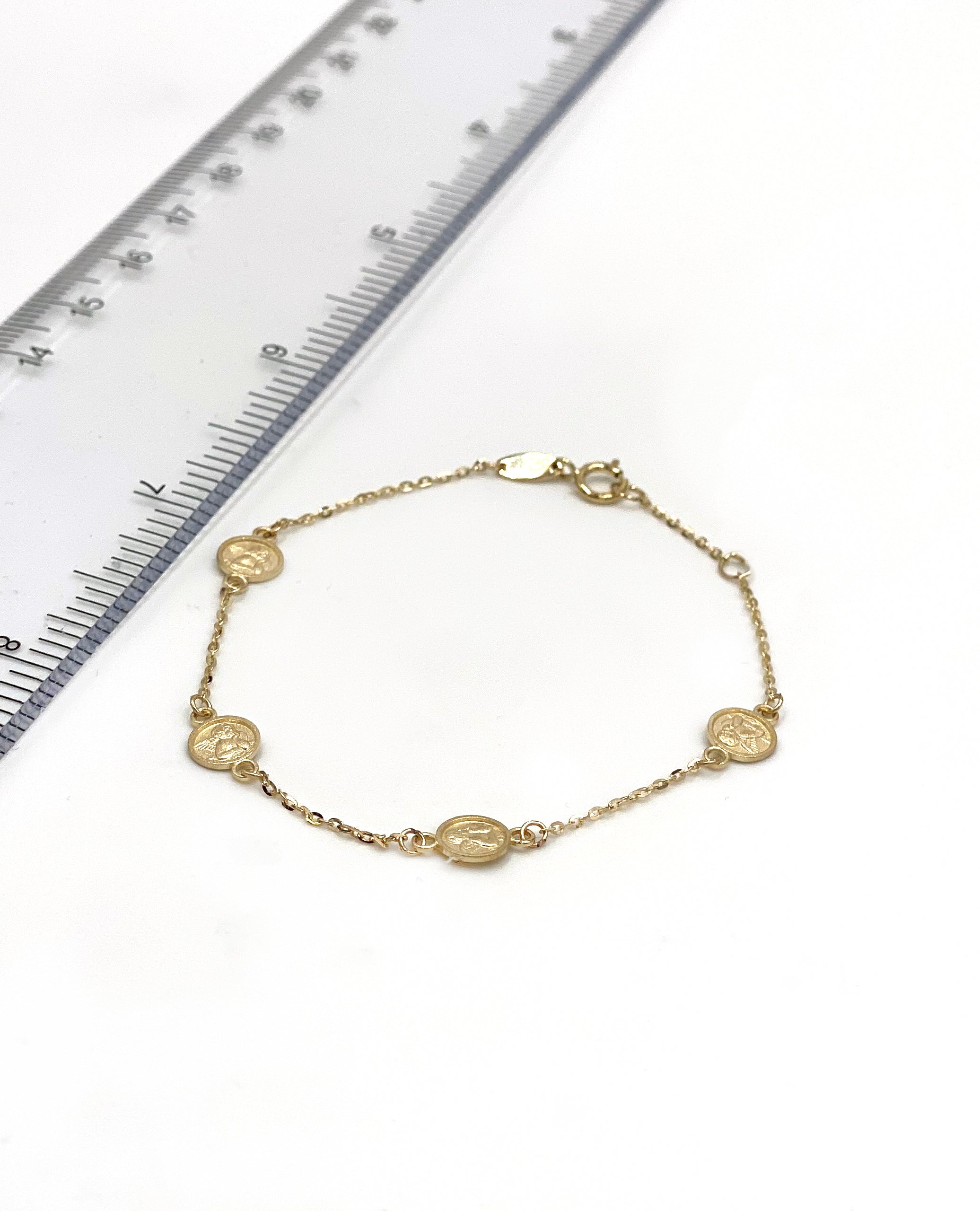 14K Yellow Gold Angel Bracelet
