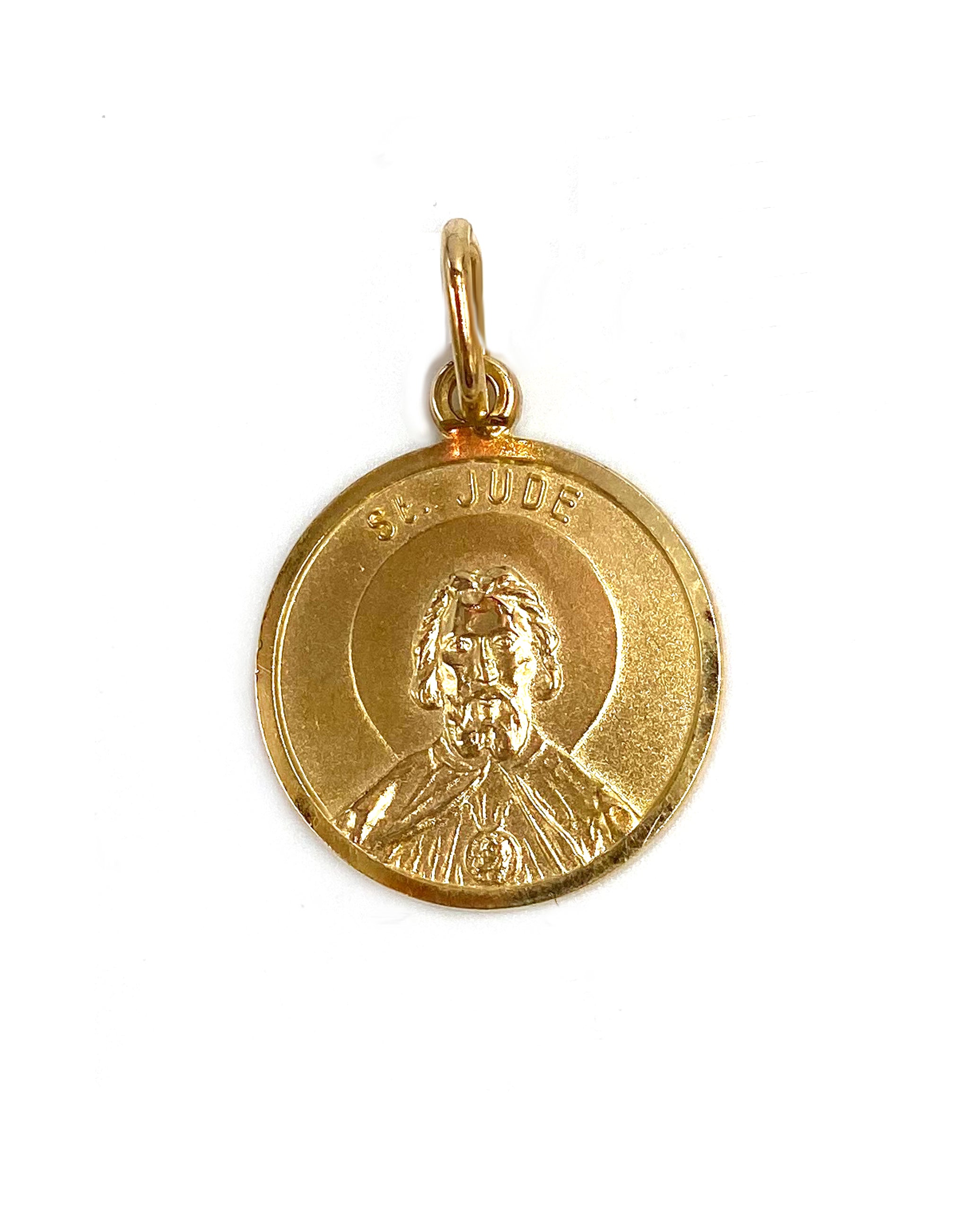 14K Yellow Gold Saint Jude Charm