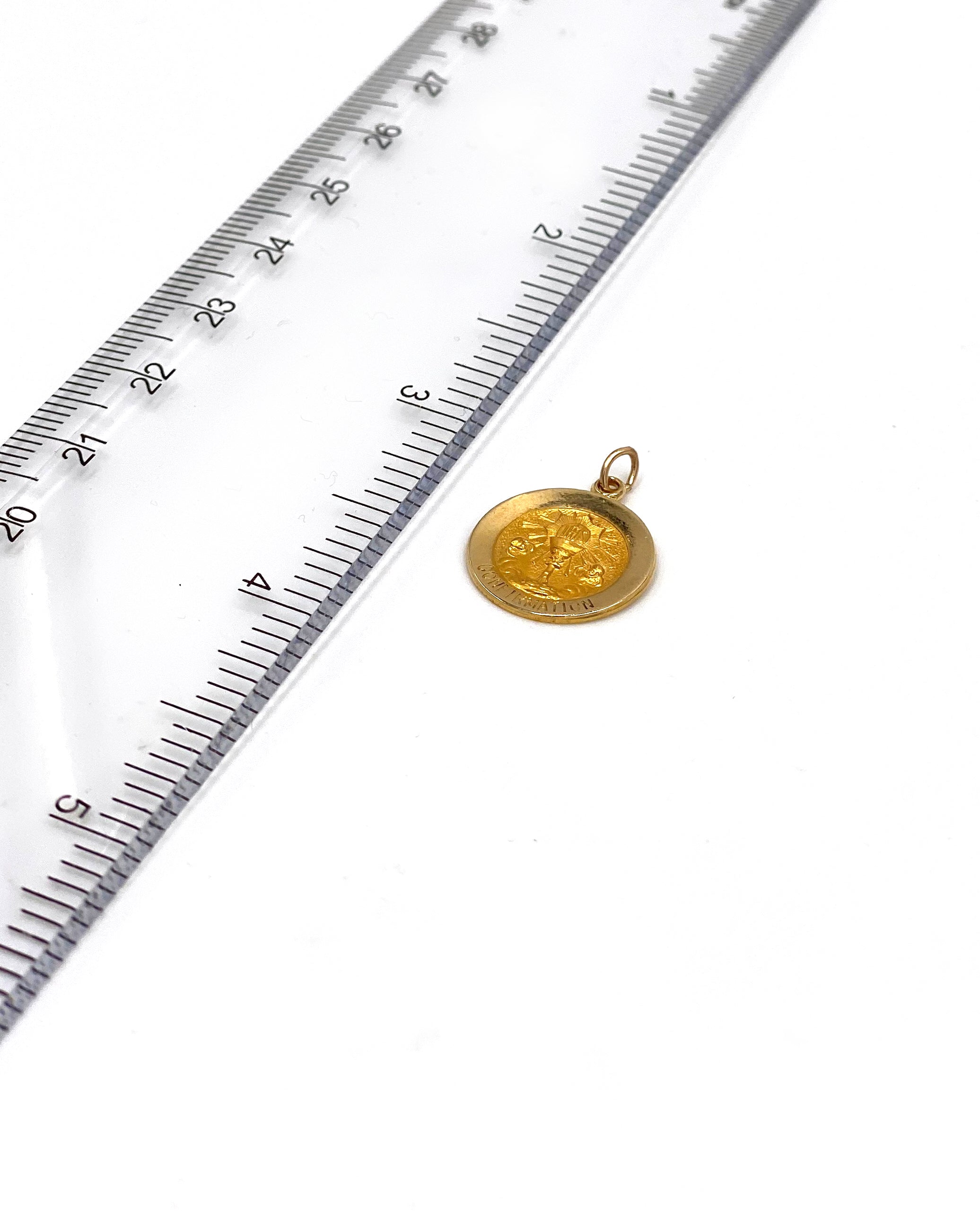 14K Yellow Gold Small Confirmation Charm