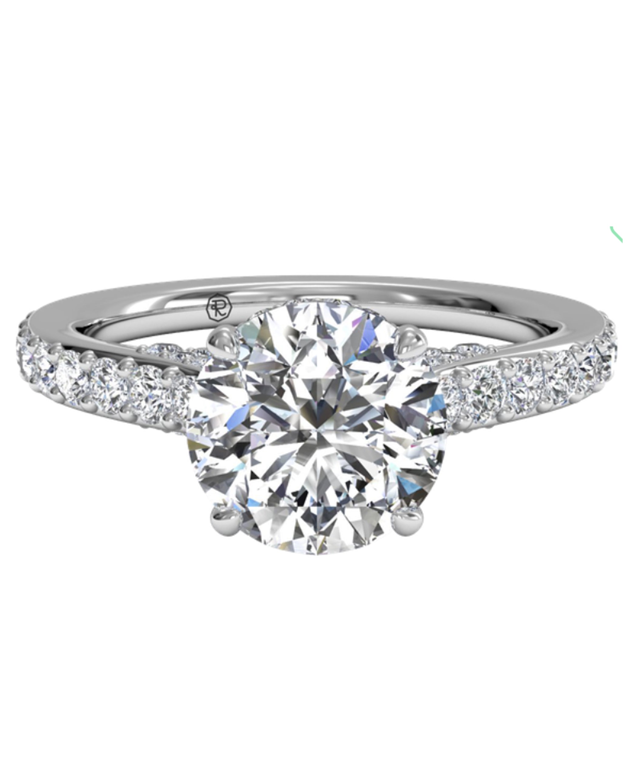 Ritani 1RZ1320CR14WG Engagement Ring