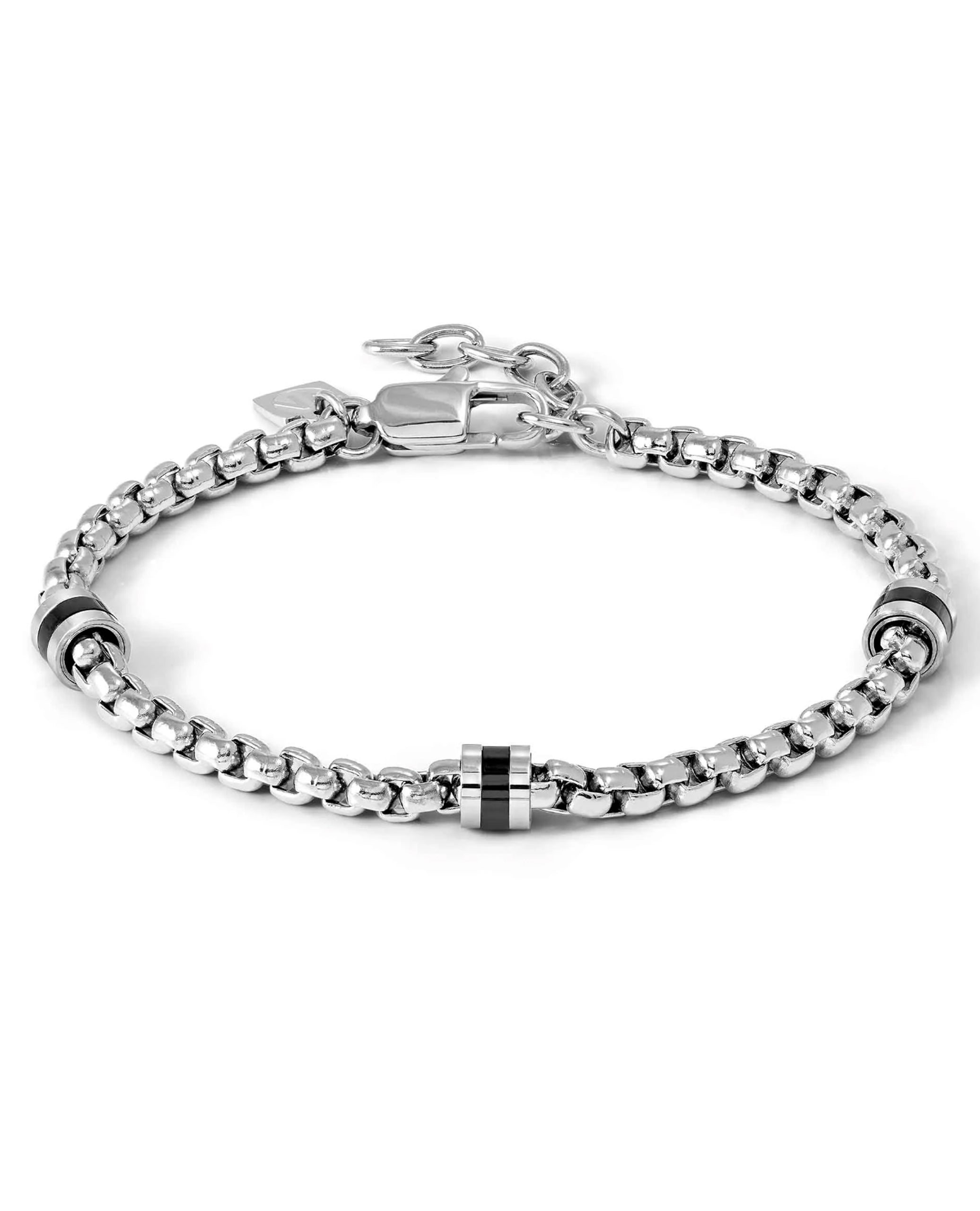 Nomination 133021/015 MANVISION Steel Bracelet with Black PVD Details