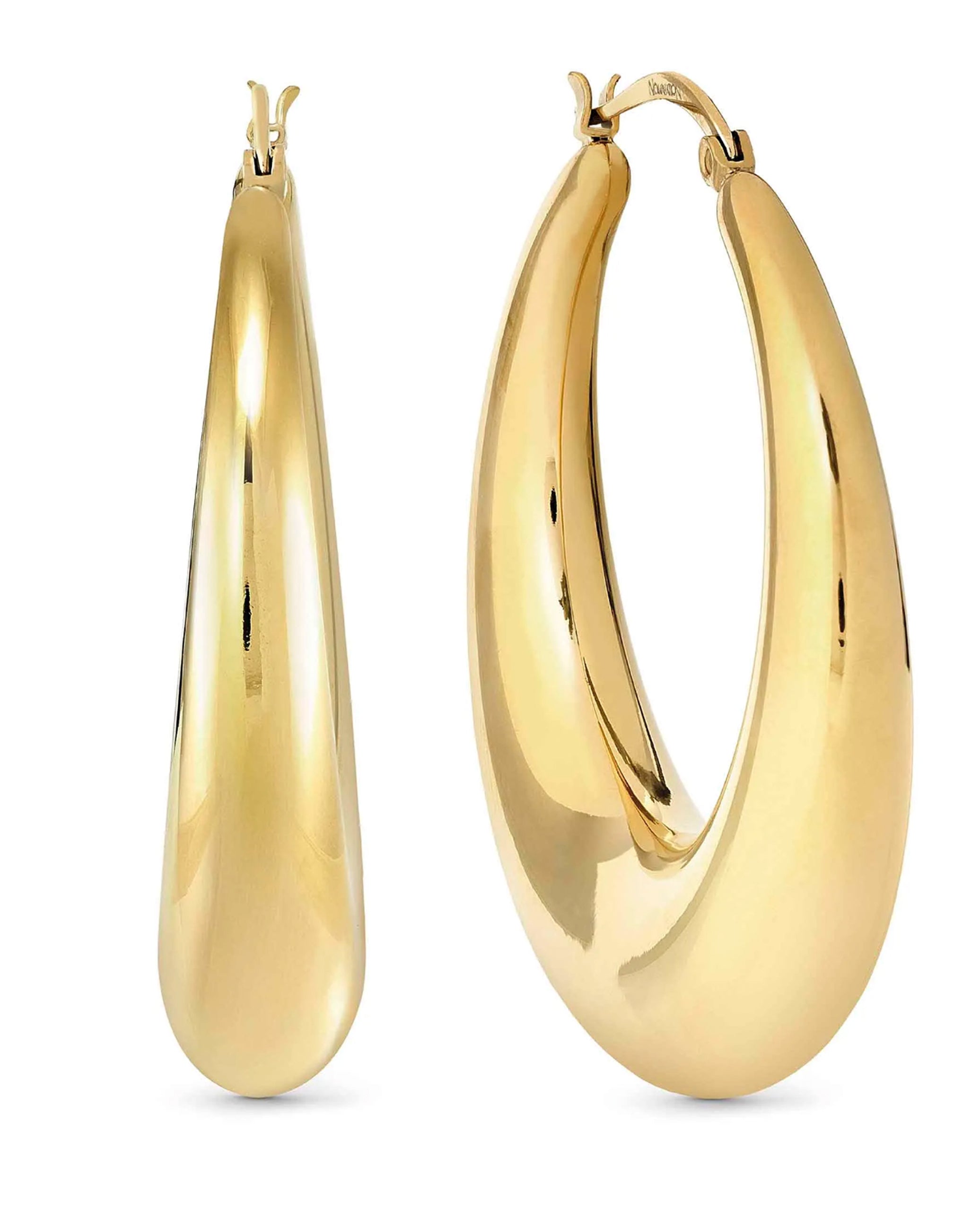 Nomination 134320/012 Ecclettica Large Hoop Earrings Yellow Gold