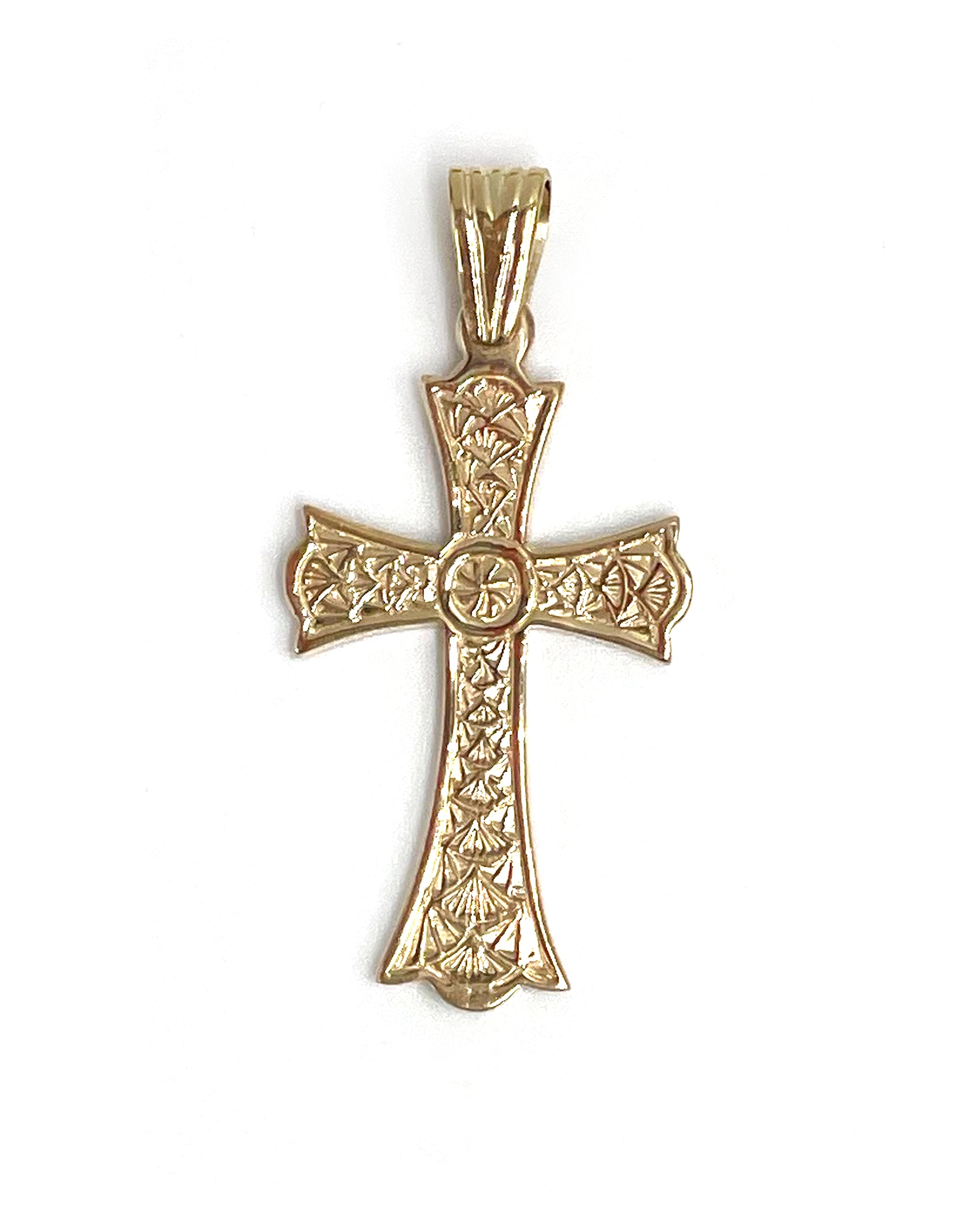 14K Yellow Gold Large Armenian Cross