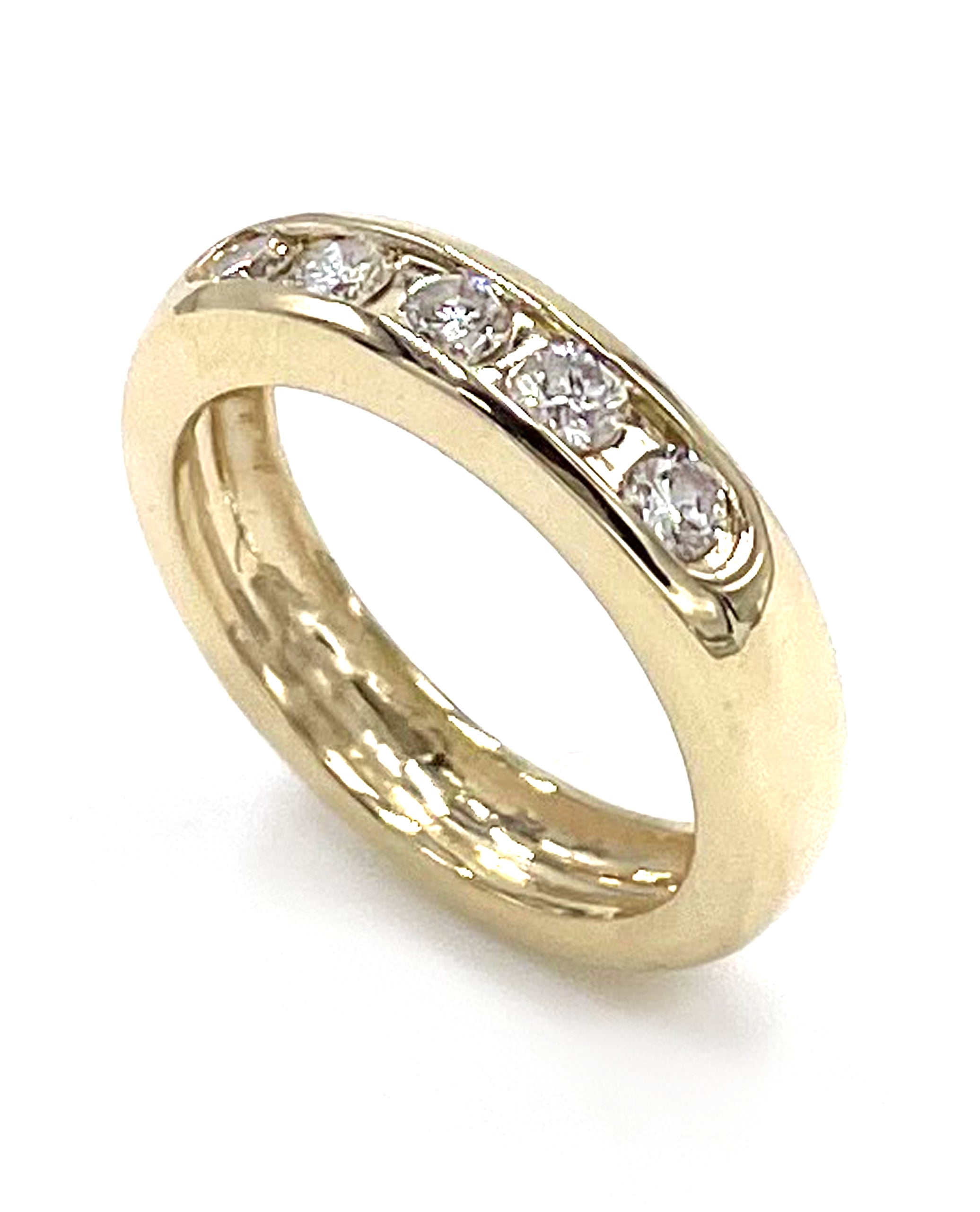 14K Yellow Gold Men's Diamond Ring