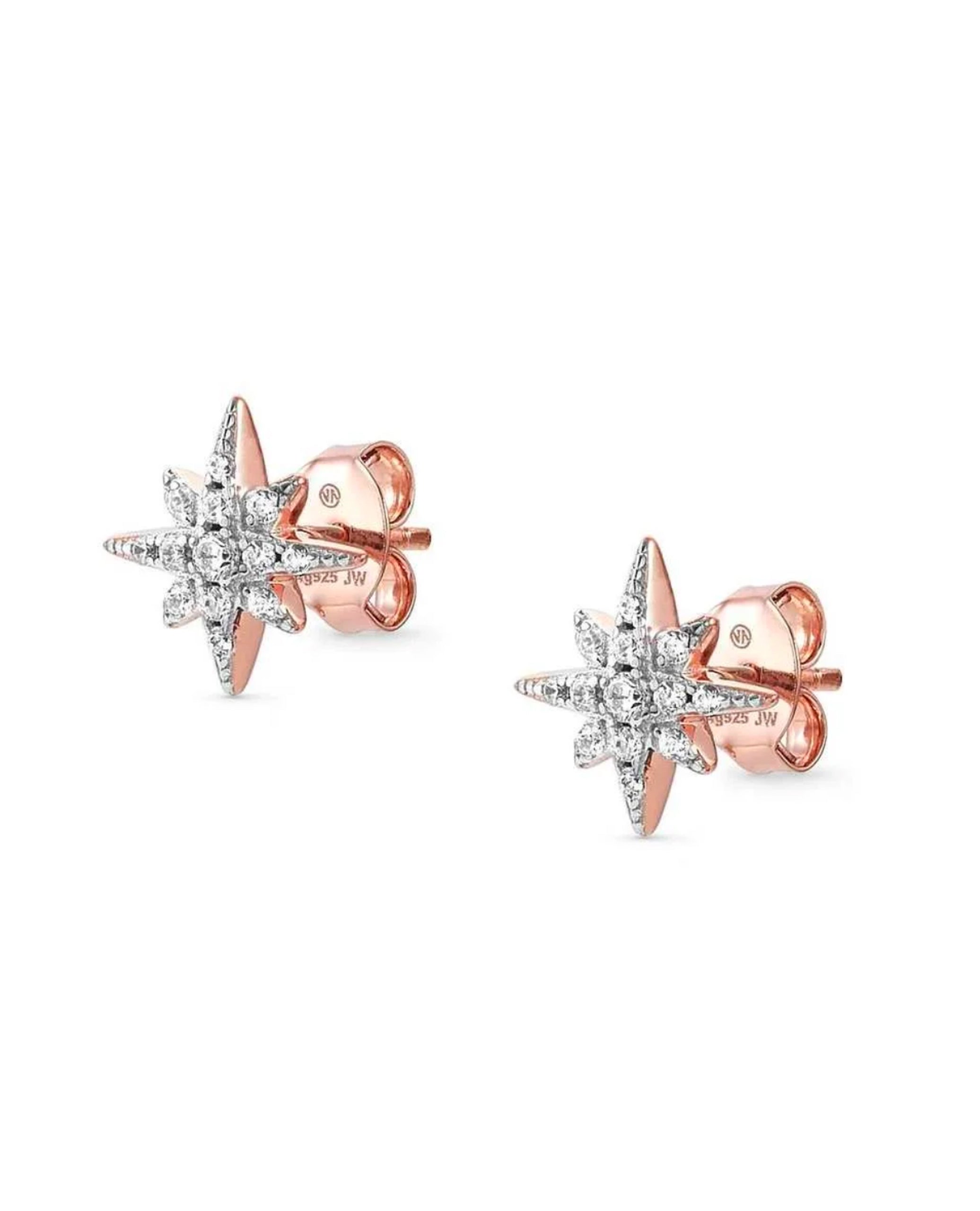 Nomination 148024-066 Sweetrock Romance North Star Earrings - Pink