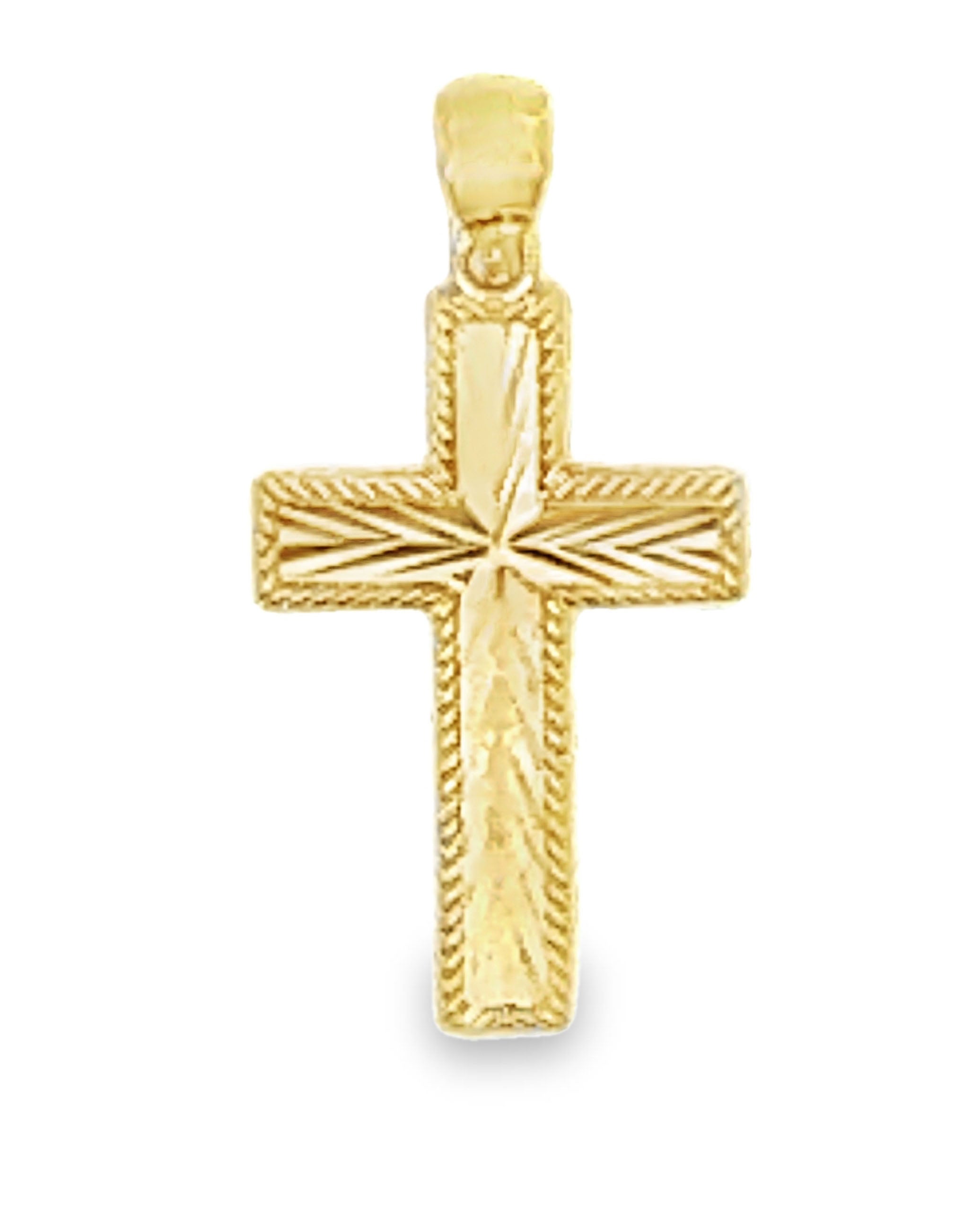 14K Yellow Gold Cross