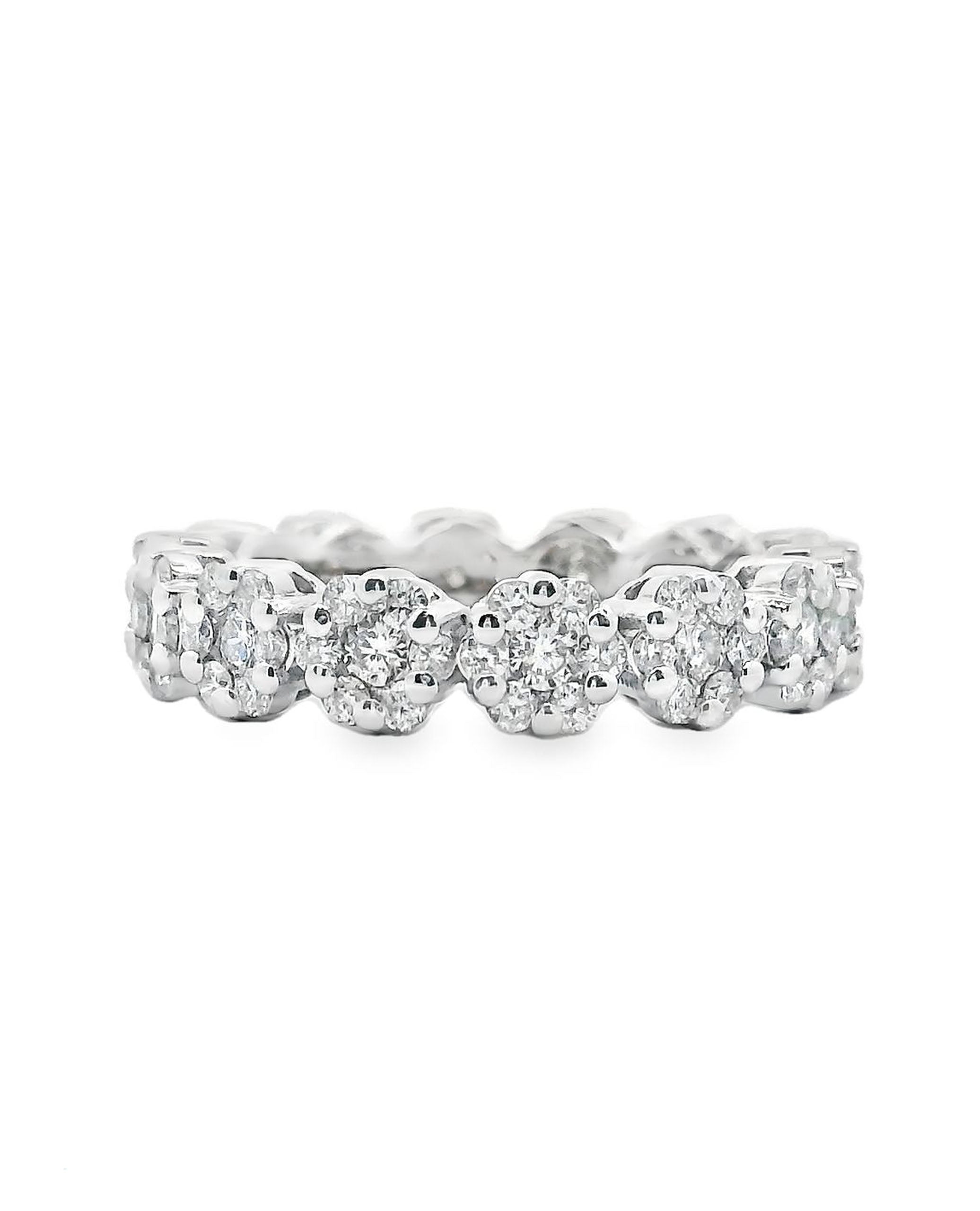 18K White Gold Eternity Ring- Size 7