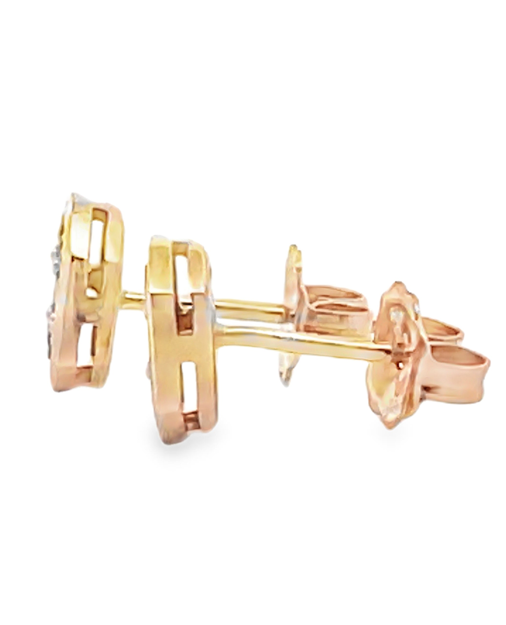 Allison Kaufman 14K Yellow Gold Diamond Stud Earrings