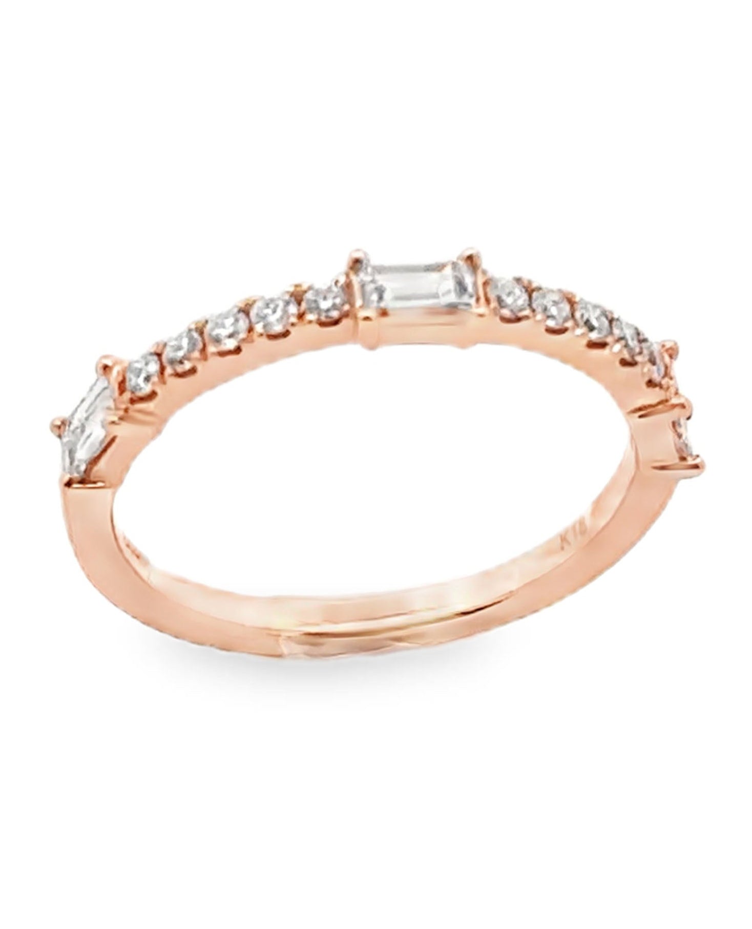 18K Rose Gold Diamond Ring