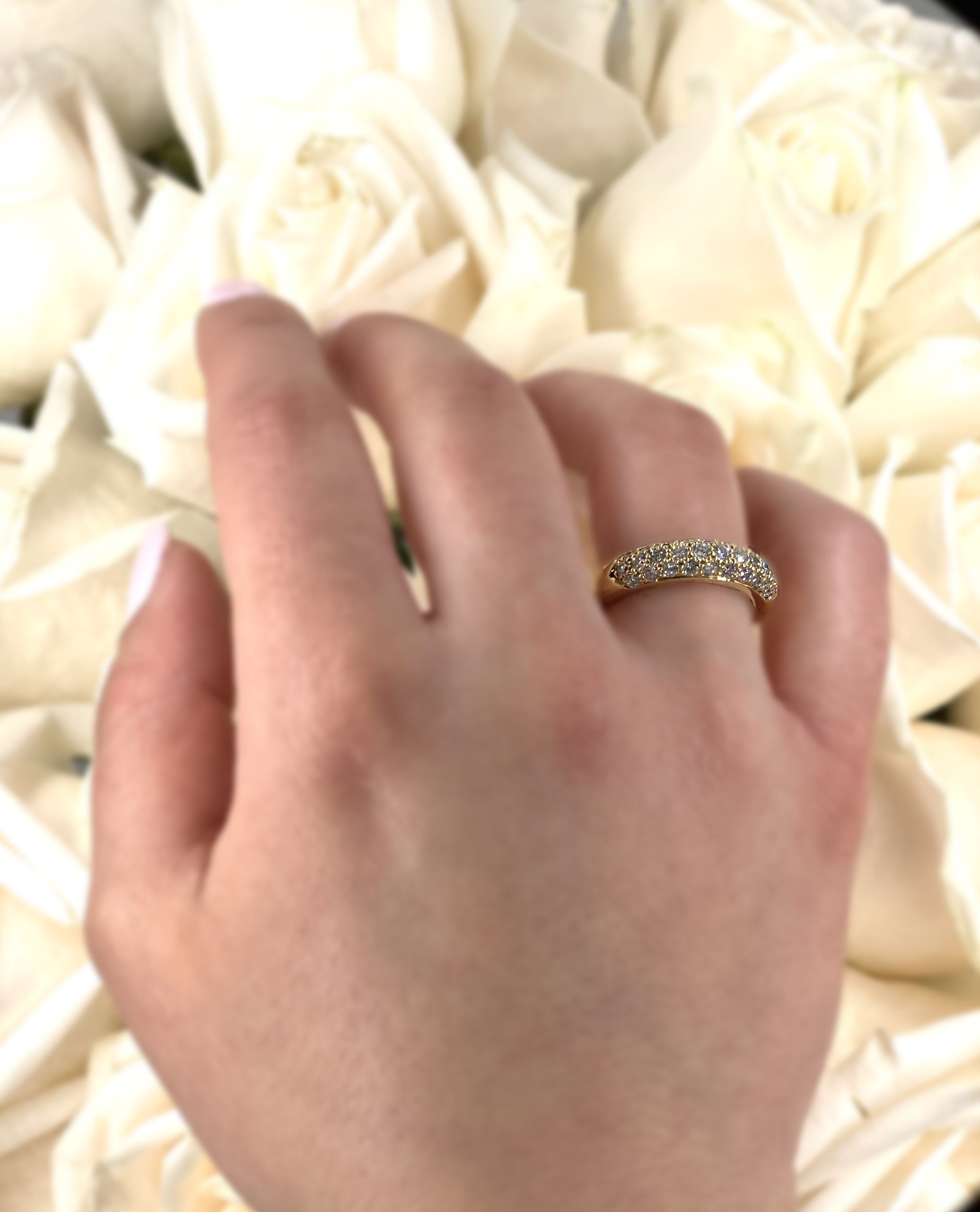 Diamond Ring 1.15 Carats in 18K Yellow Gold