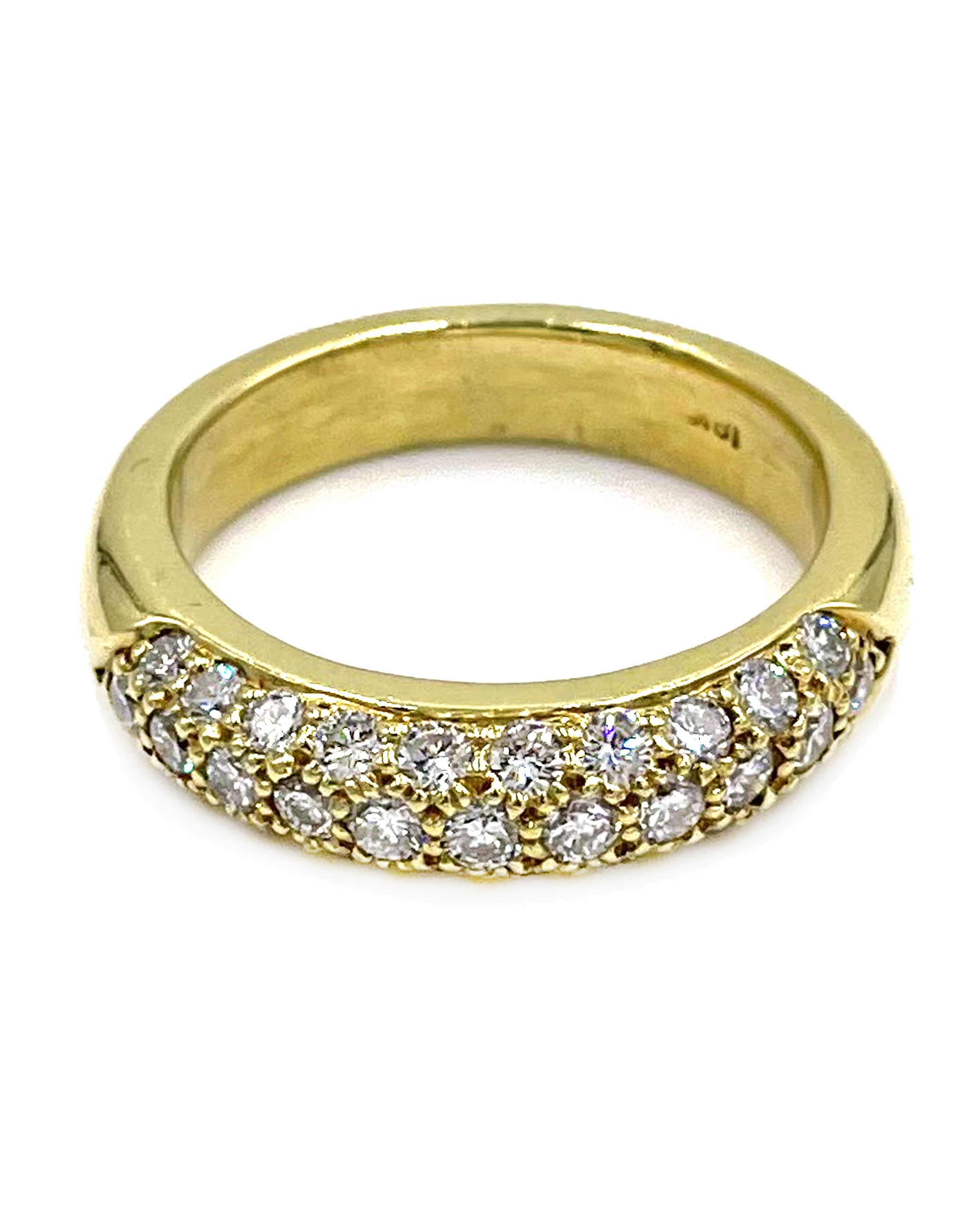 Diamond Ring 1.15 Carats in 18K Yellow Gold
