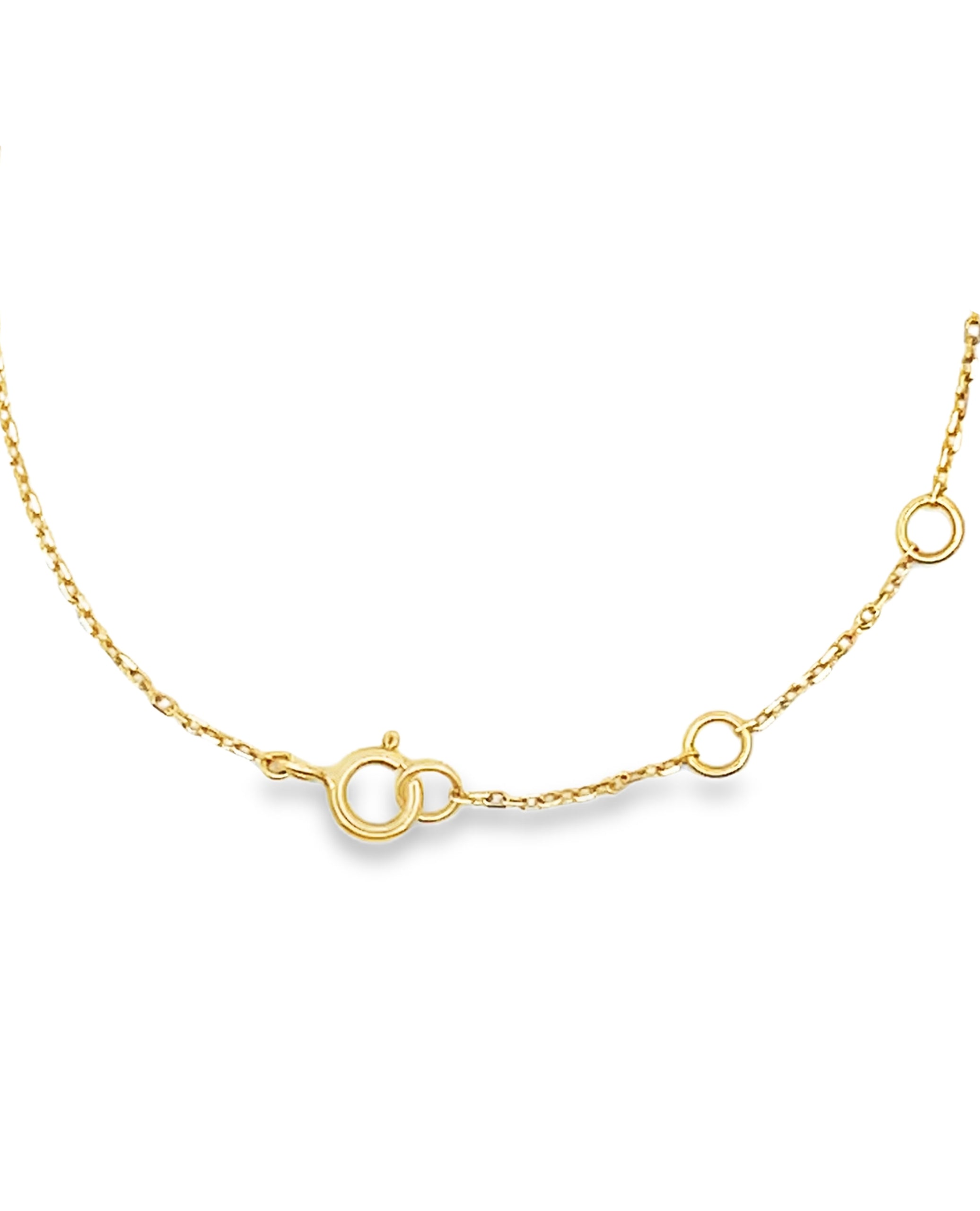 Quatrefoil Five Station Diamond Bracelet in 18K Yellow Gold