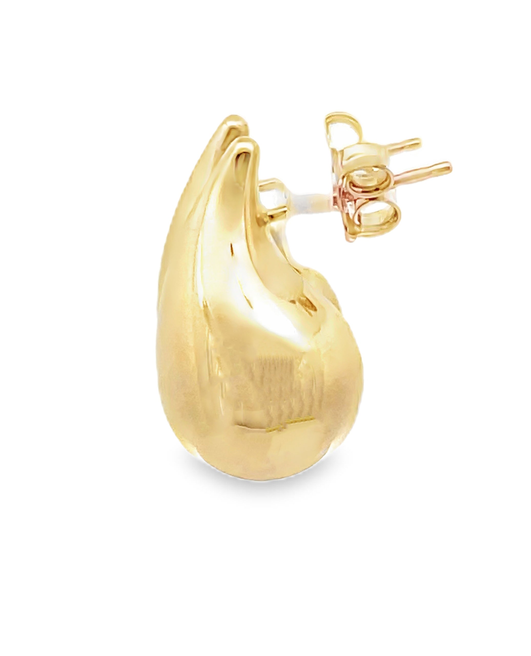 14K Yellow Gold Teardrop Earrings
