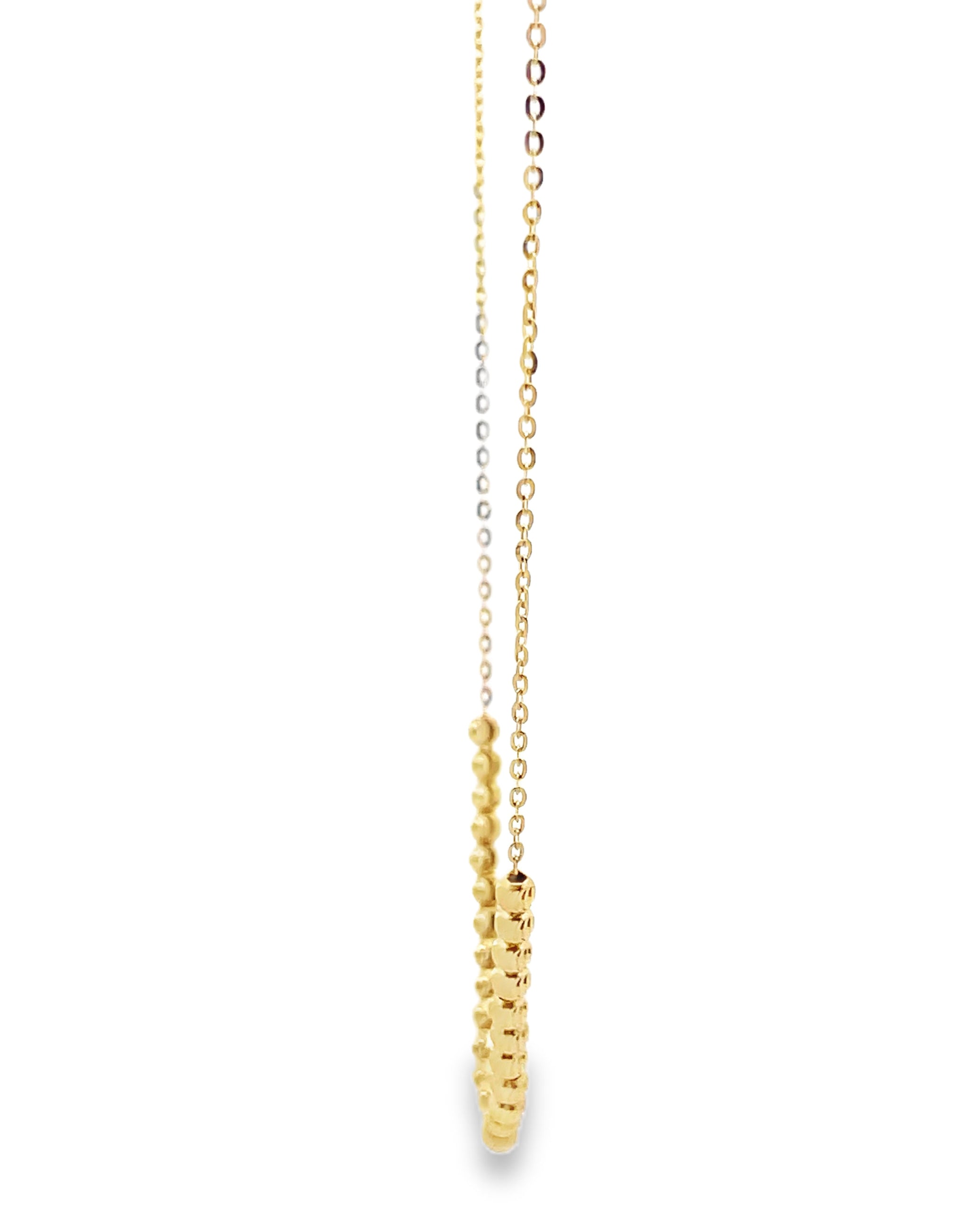 14K Yellow Gold Bead Necklace