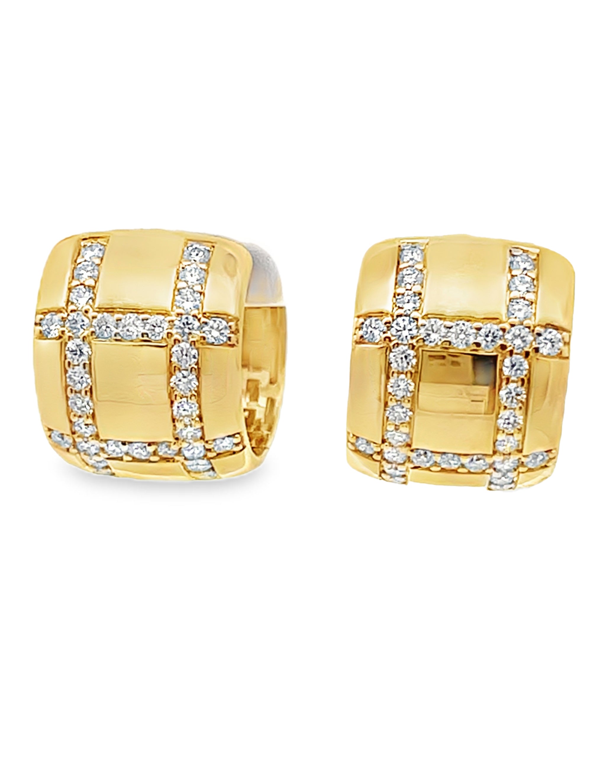 Allison Kaufman 14K Yellow Gold Diamond Huggie Earrings