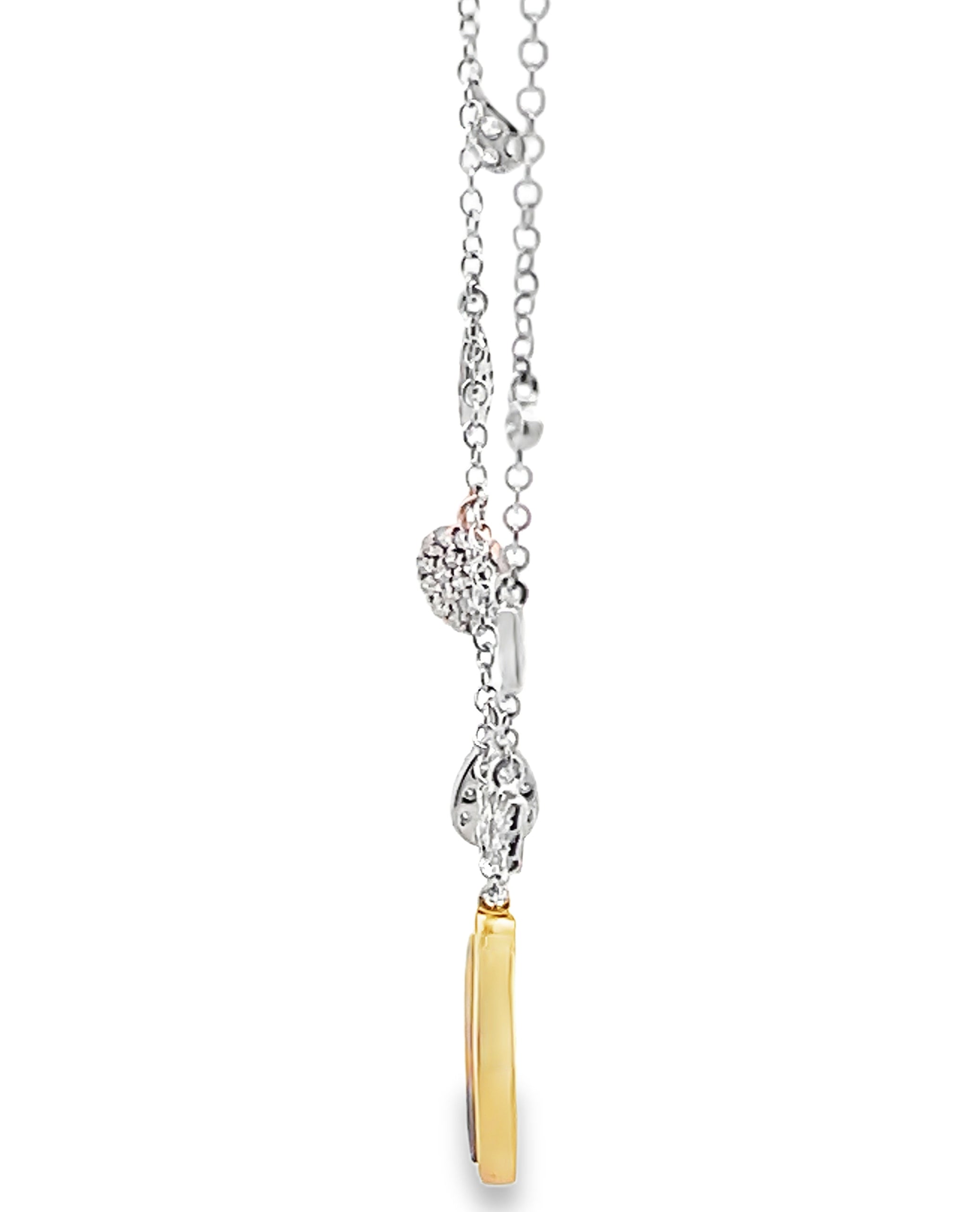 Meira T. 14K Gold Opal & Diamond Pendant Necklace