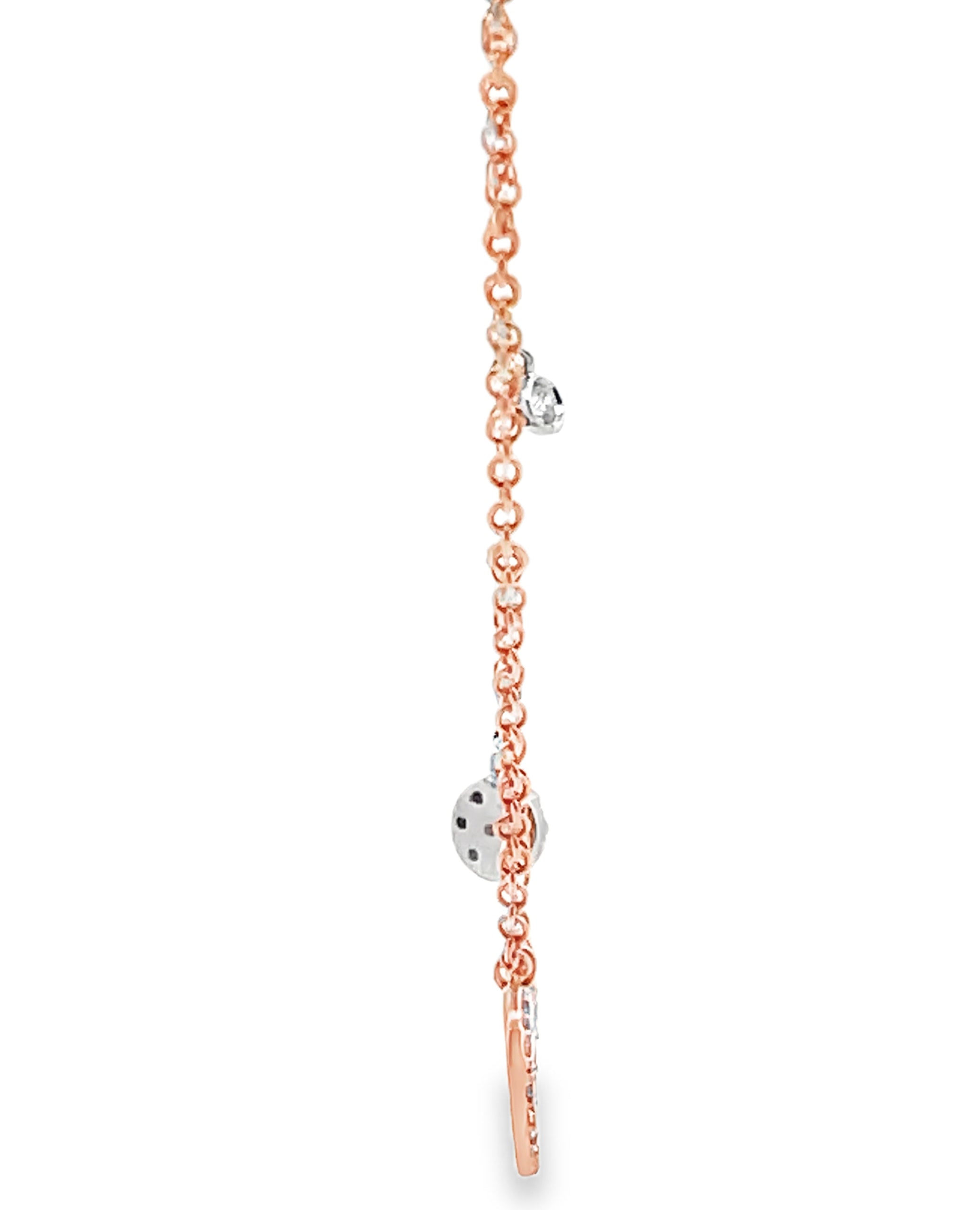 Meira T. 14K Rose Gold Diamond Heart Pendant Necklace