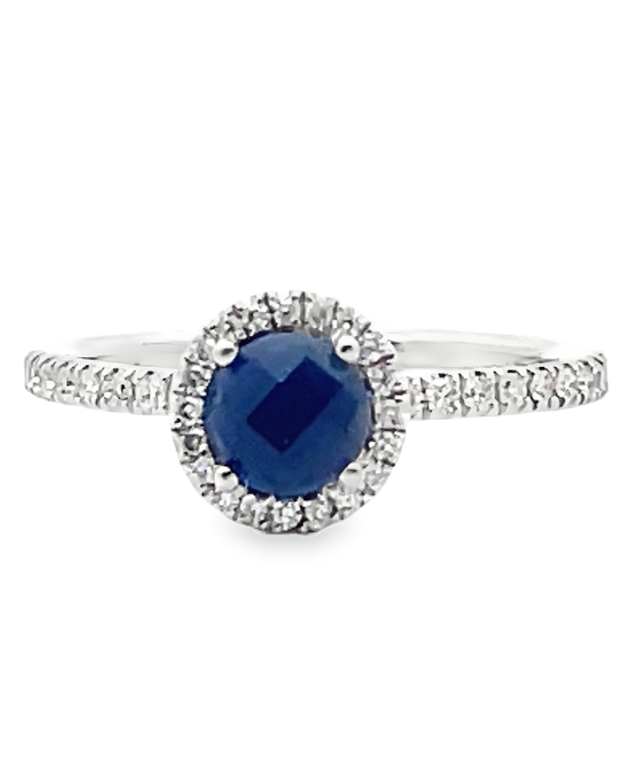 Meira T. 14K White Gold Sapphire & Diamond Ring