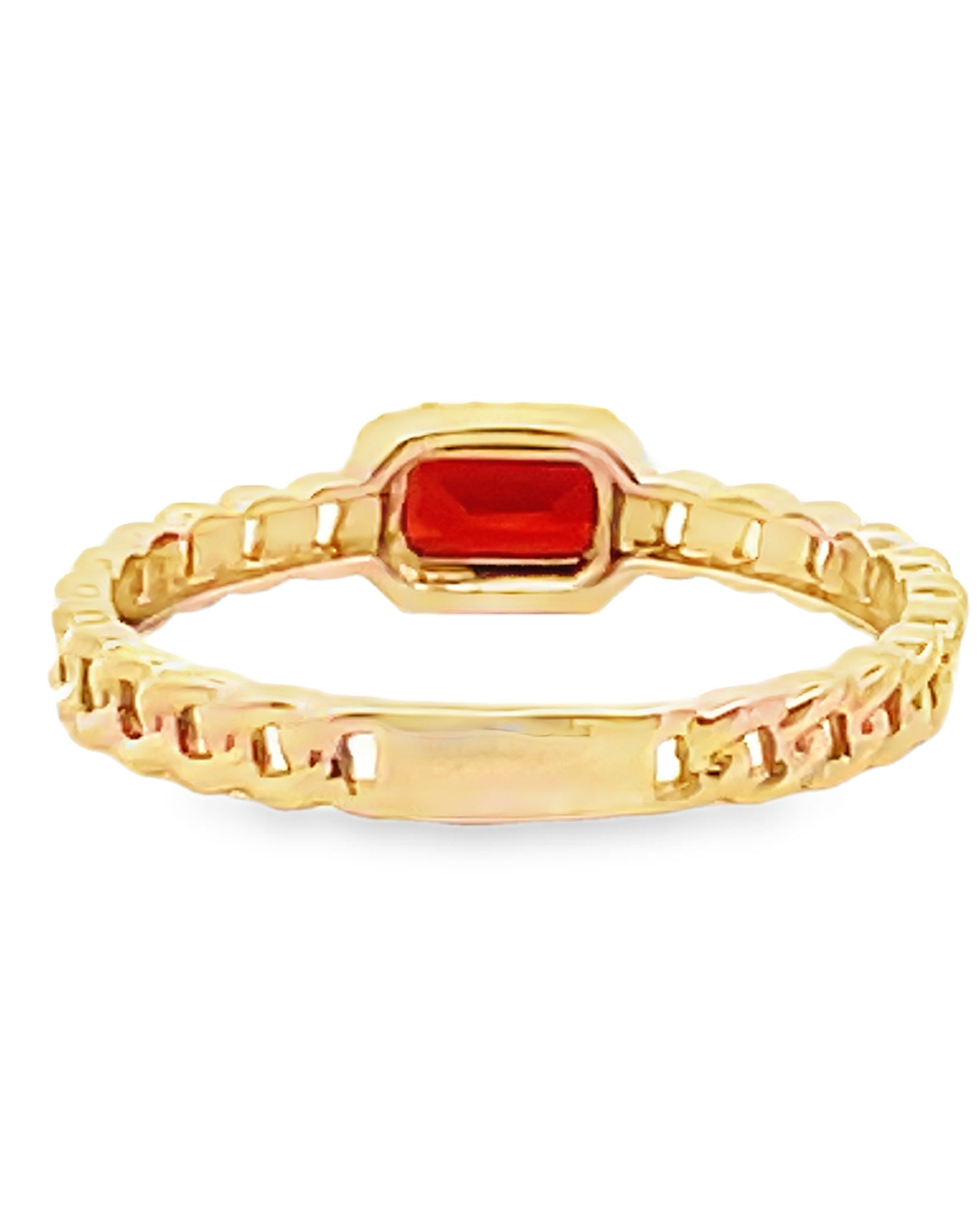 Meira T. 14K Yellow Gold Garnet & Diamond Ring