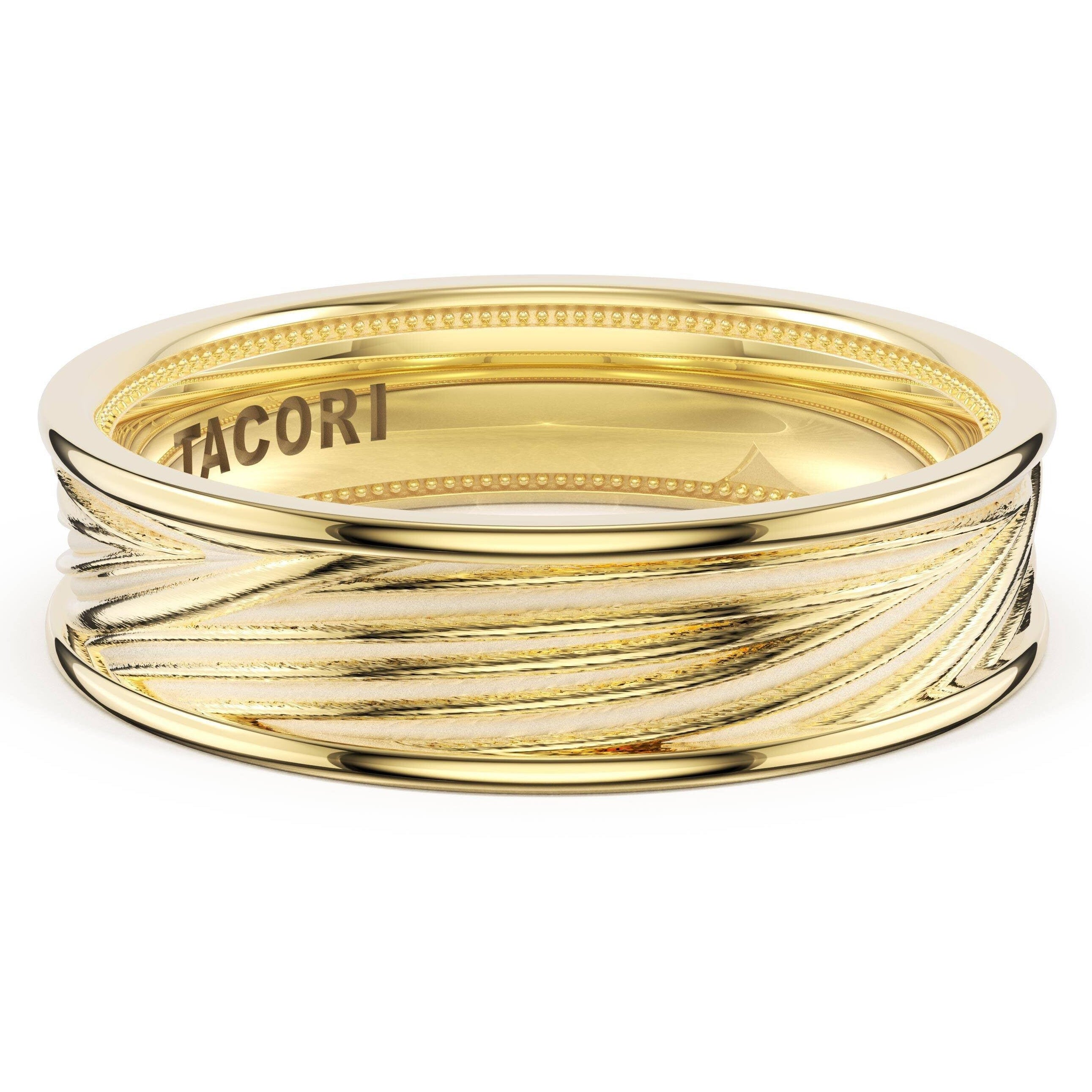 Tacori 1706FY 14K Yellow Gold Geometric Sculpted Band Ring