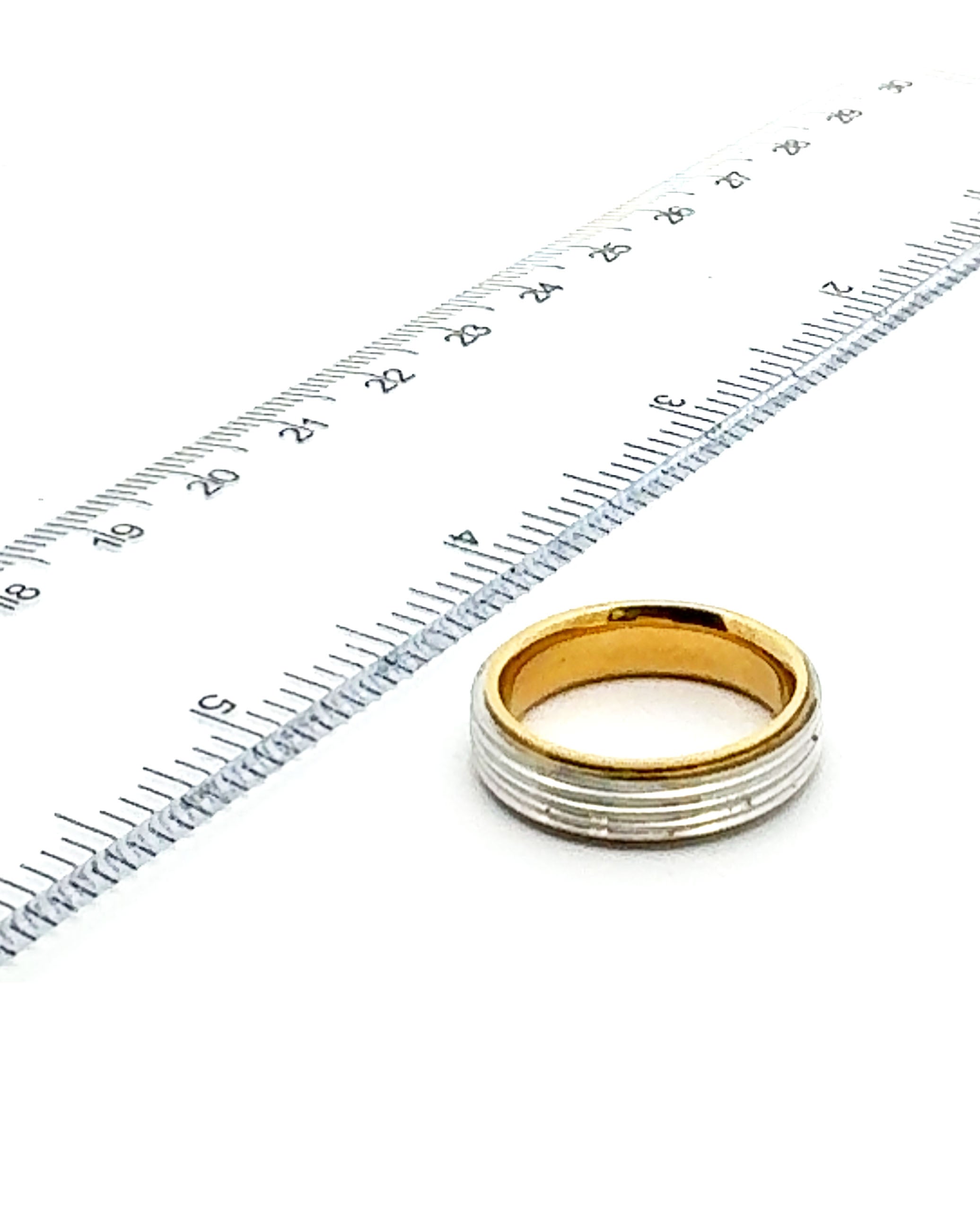 Platinum & 18K Yellow Gold Wedding Band