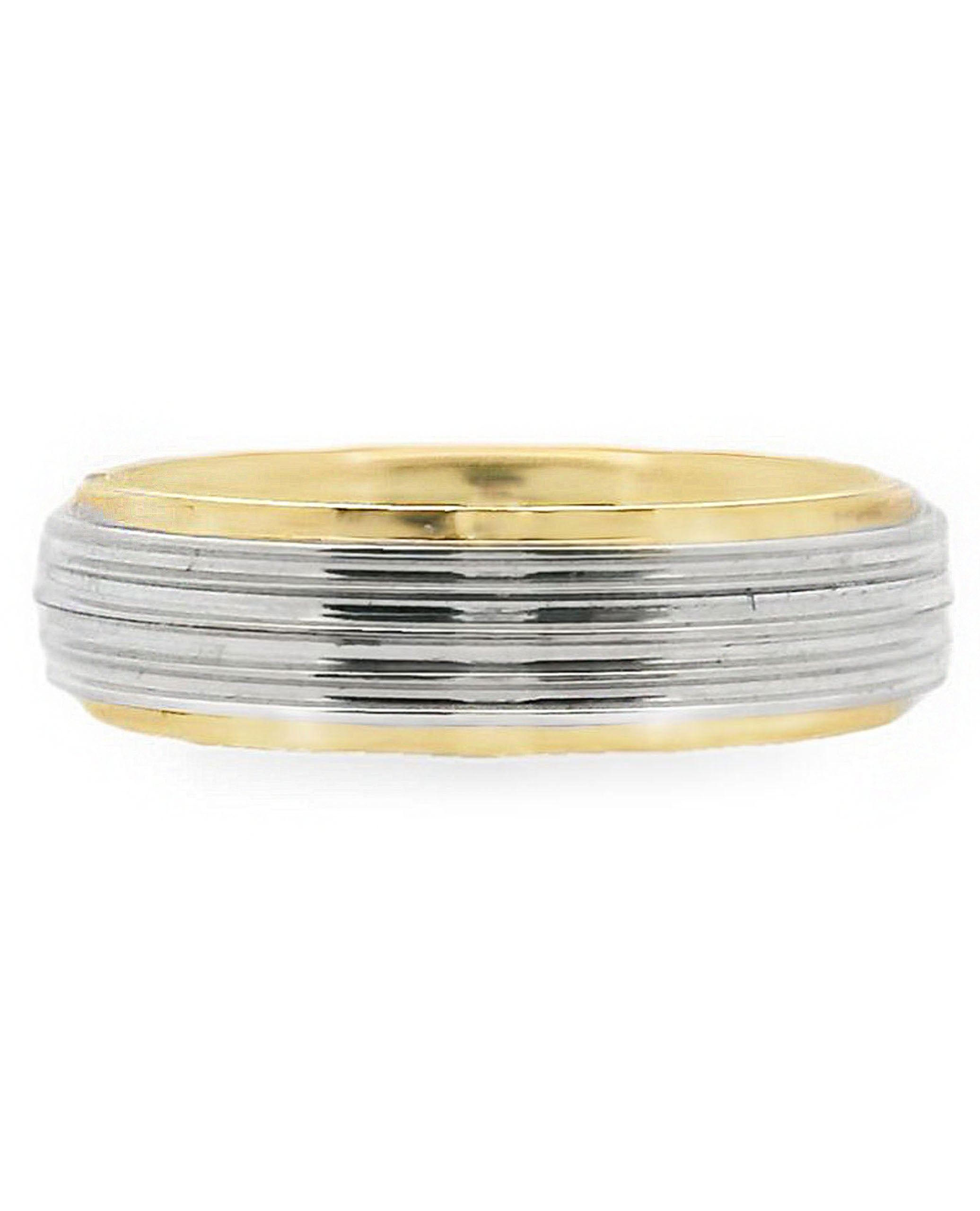 Platinum & 18K Yellow Gold Wedding Band