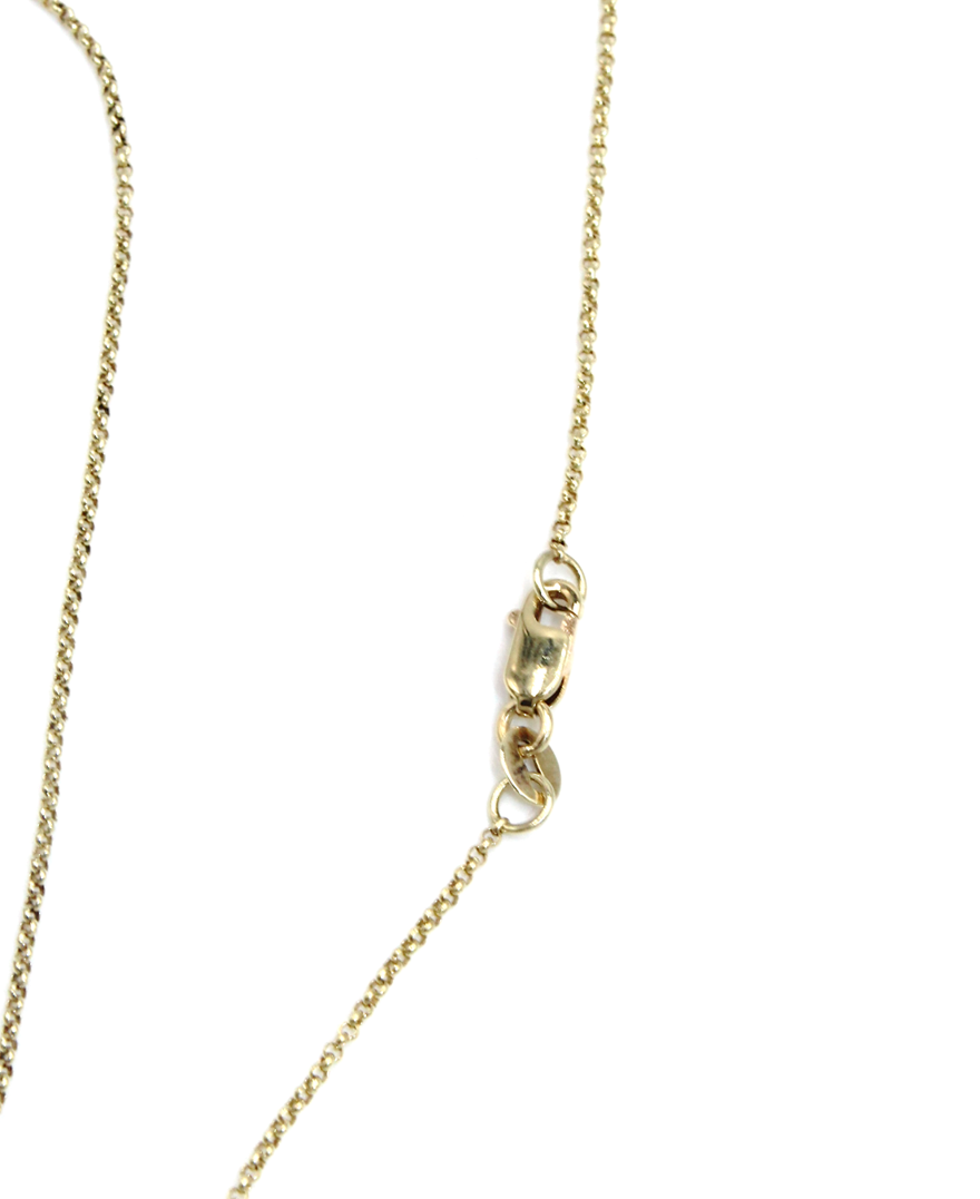 Smoky Quartz Necklace with Brown Diamonds in 14K Yellow Gold