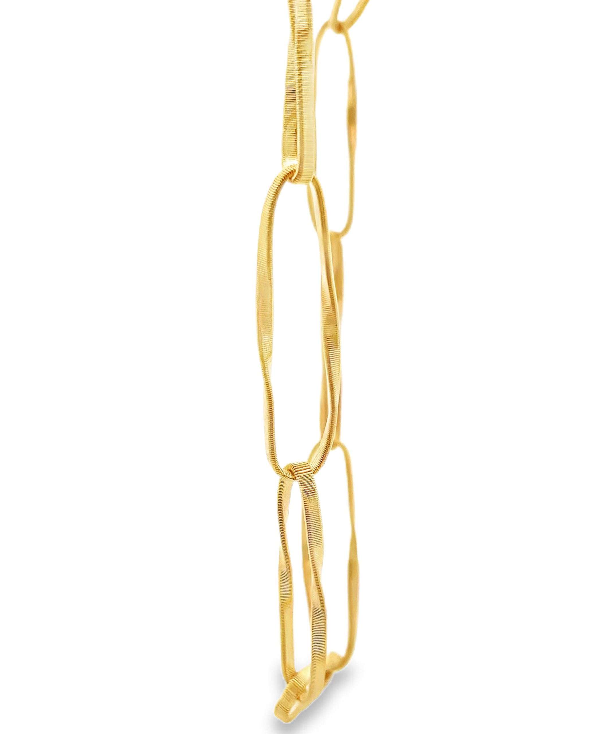 18K Yellow Gold Large Open Twisted Link Chain