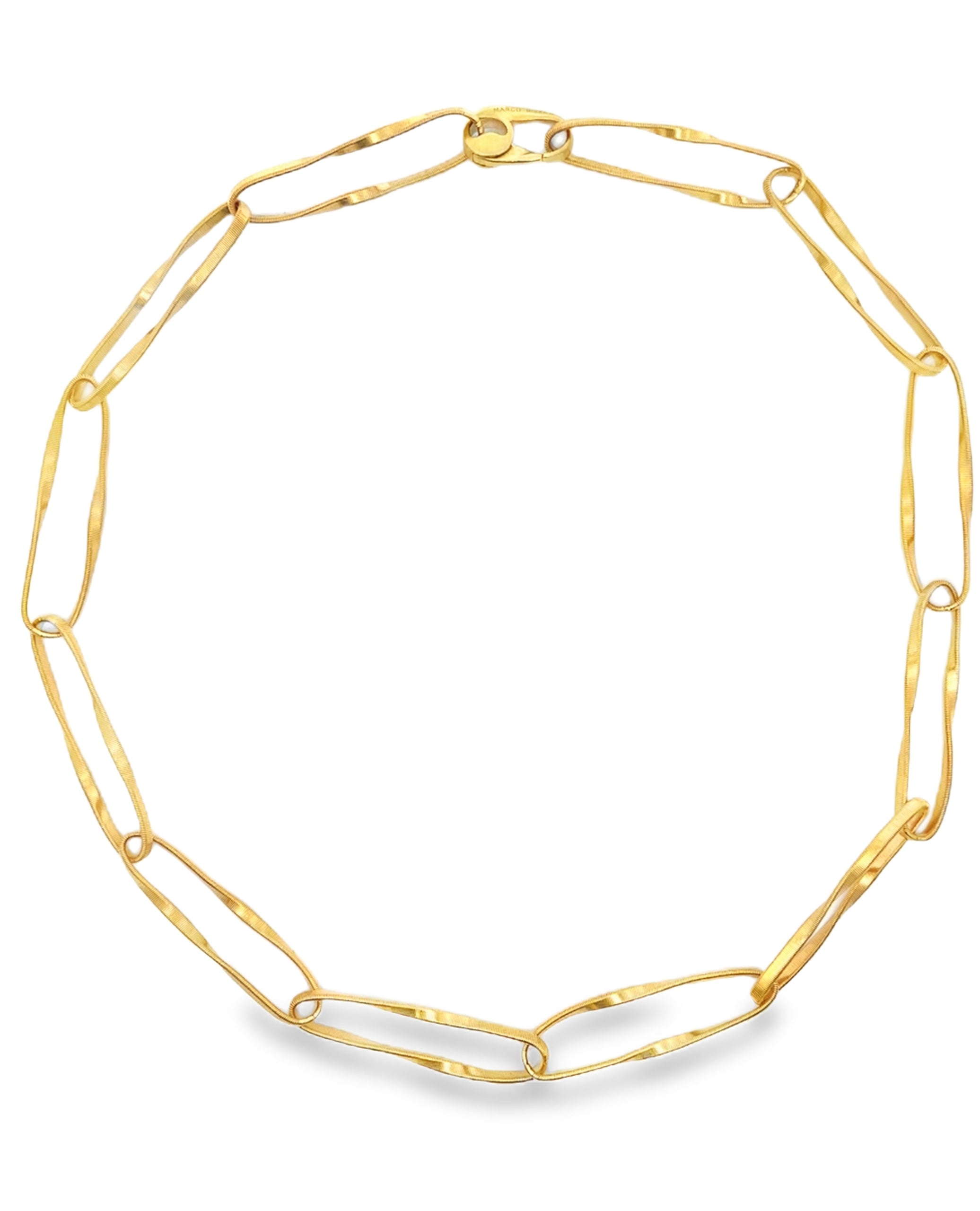 18K Yellow Gold Large Open Twisted Link Chain