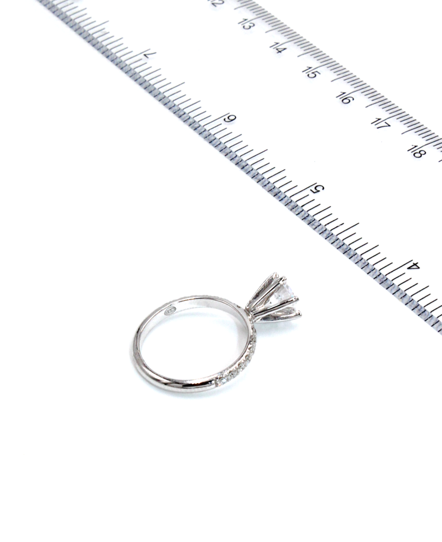 Vanna K 18RGL02DCZ Engagement Ring Setting