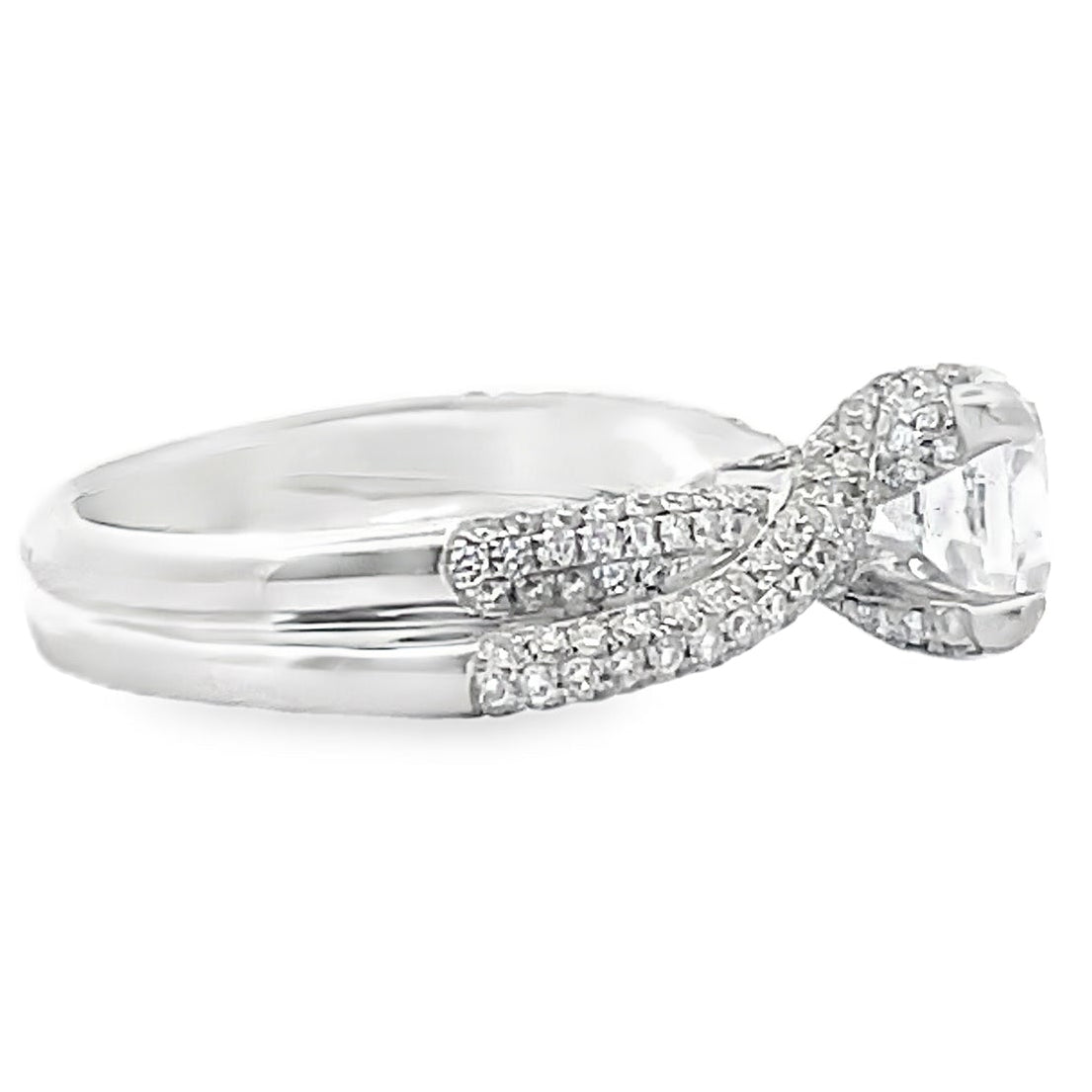 Vanna K 18RO5339DCZ Engagement Ring Setting in 18k White Gold