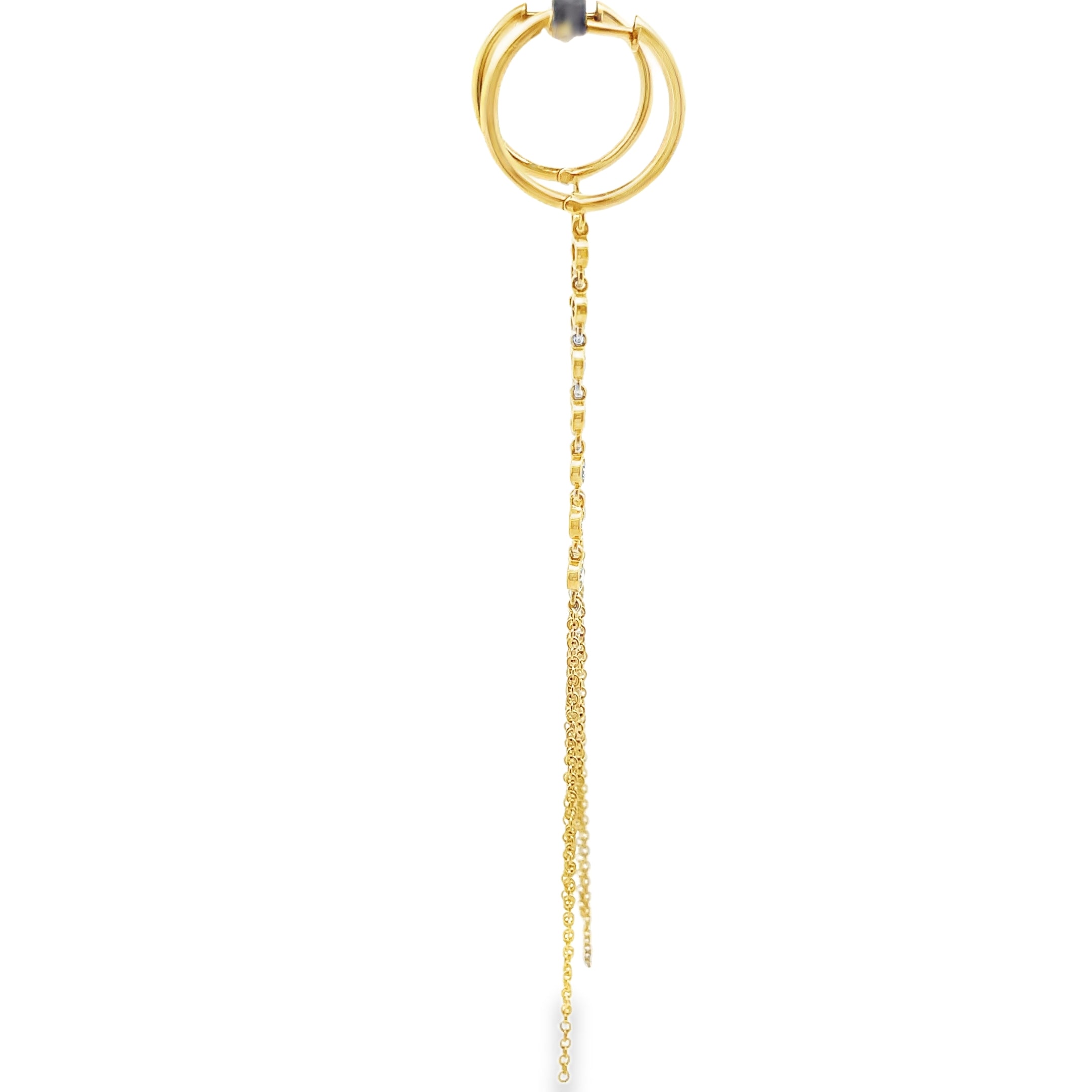 Meira T 1E8505/Y 14K Yellow Gold Long Tassel Duster Drop Earrings